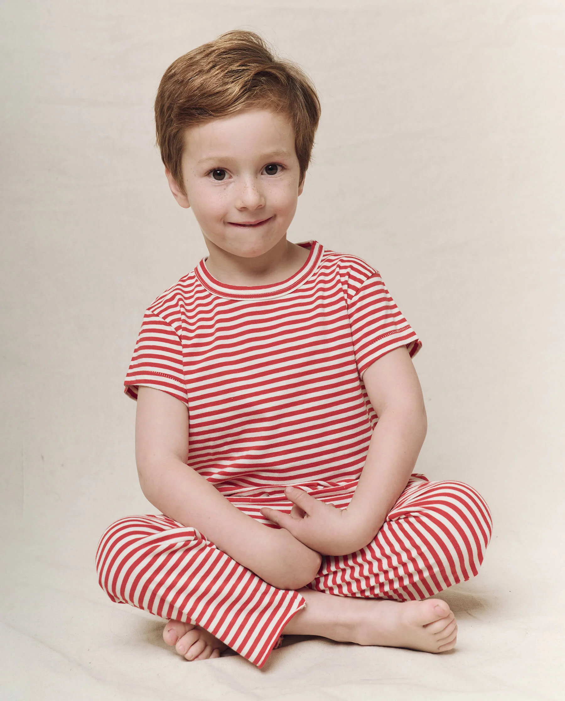 The Little Boxy Crew. Novelty -- Sun Cherry Stripe