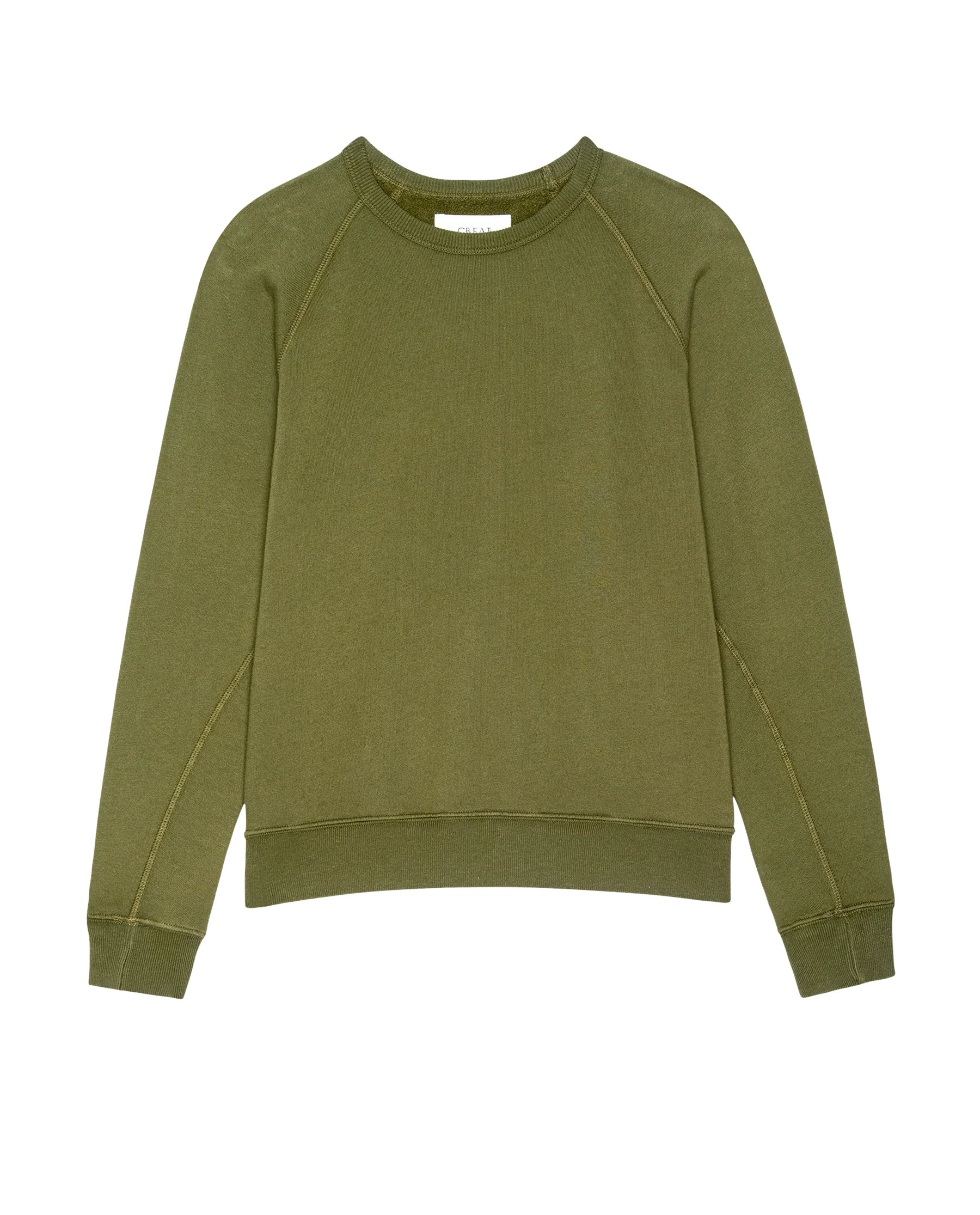 The Fleece Rookie Sweatshirt. Solid -- Army
