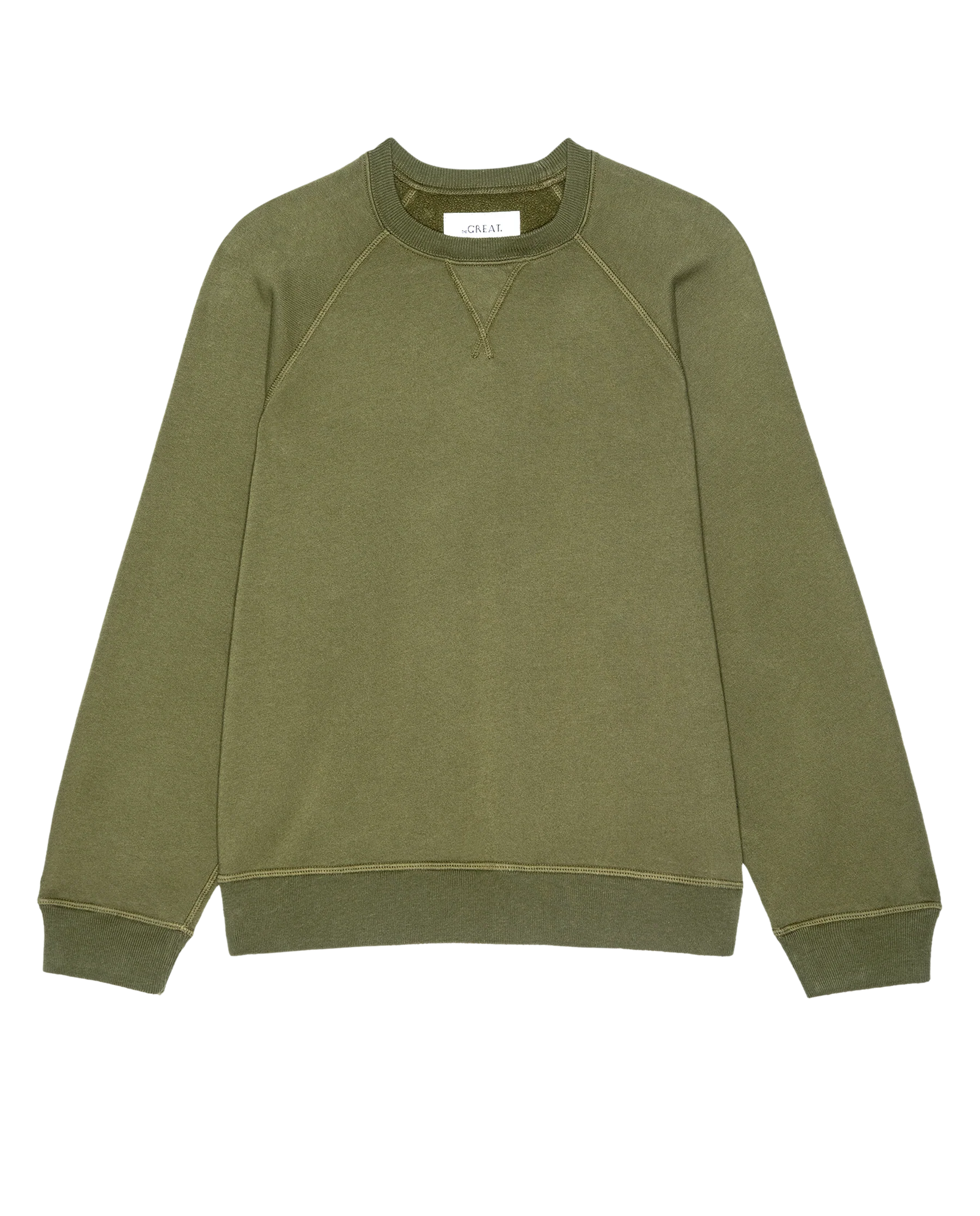 The Fleece Slouch Sweatshirt. Solid -- Army