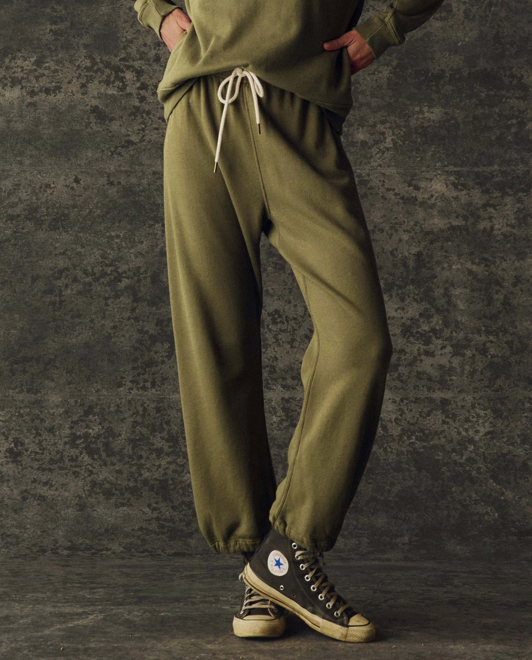 The Fleece Sport Sweatpant. Solid -- Army