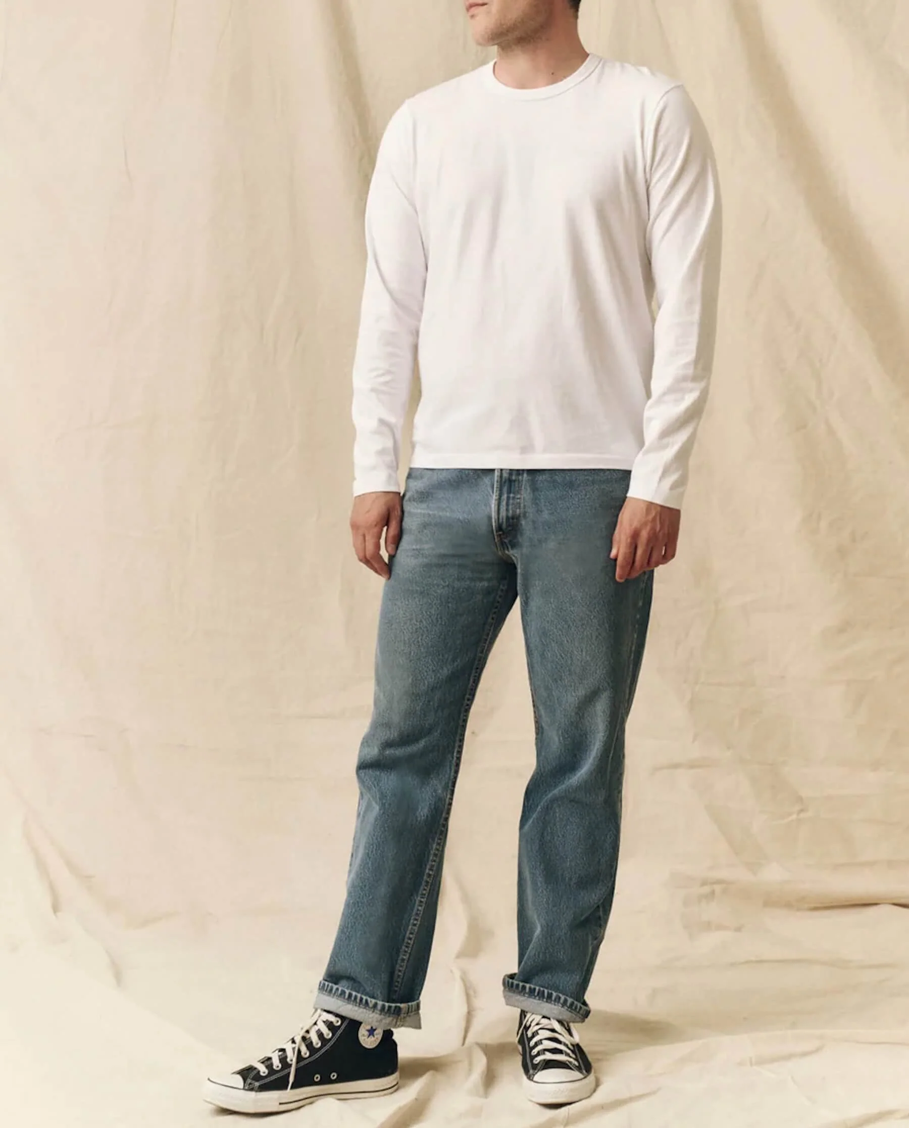 2657-the-men-s-pure-knits-long-sleeve-slim-crew.-true-white-3.webp The Men's Pure Knits Long Sleeve Slim Crew. -- True White