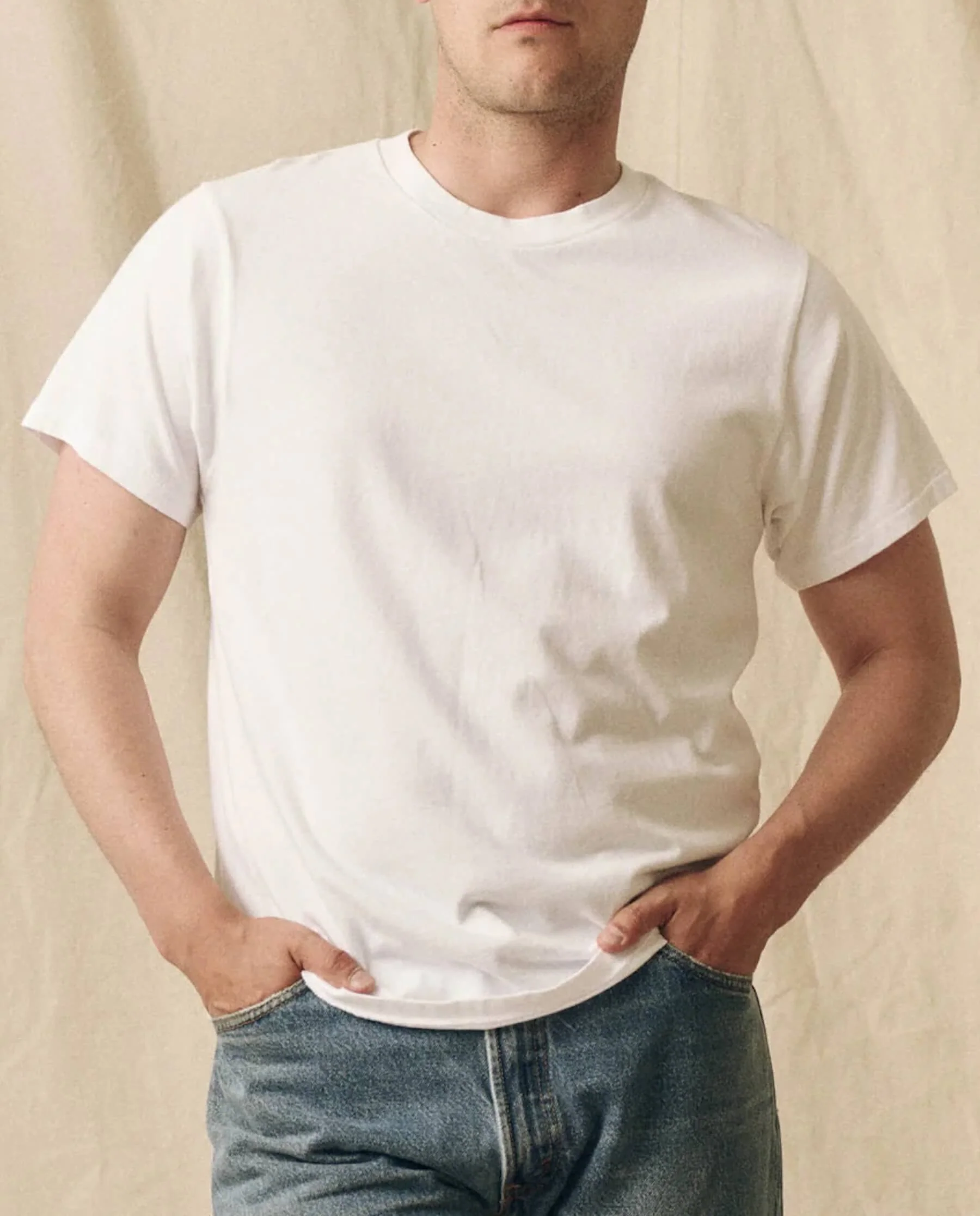 2671-the-men-s-pure-knits-slim-tee.-true-white-4.webp The Men's Pure Knits Slim Tee. -- True White