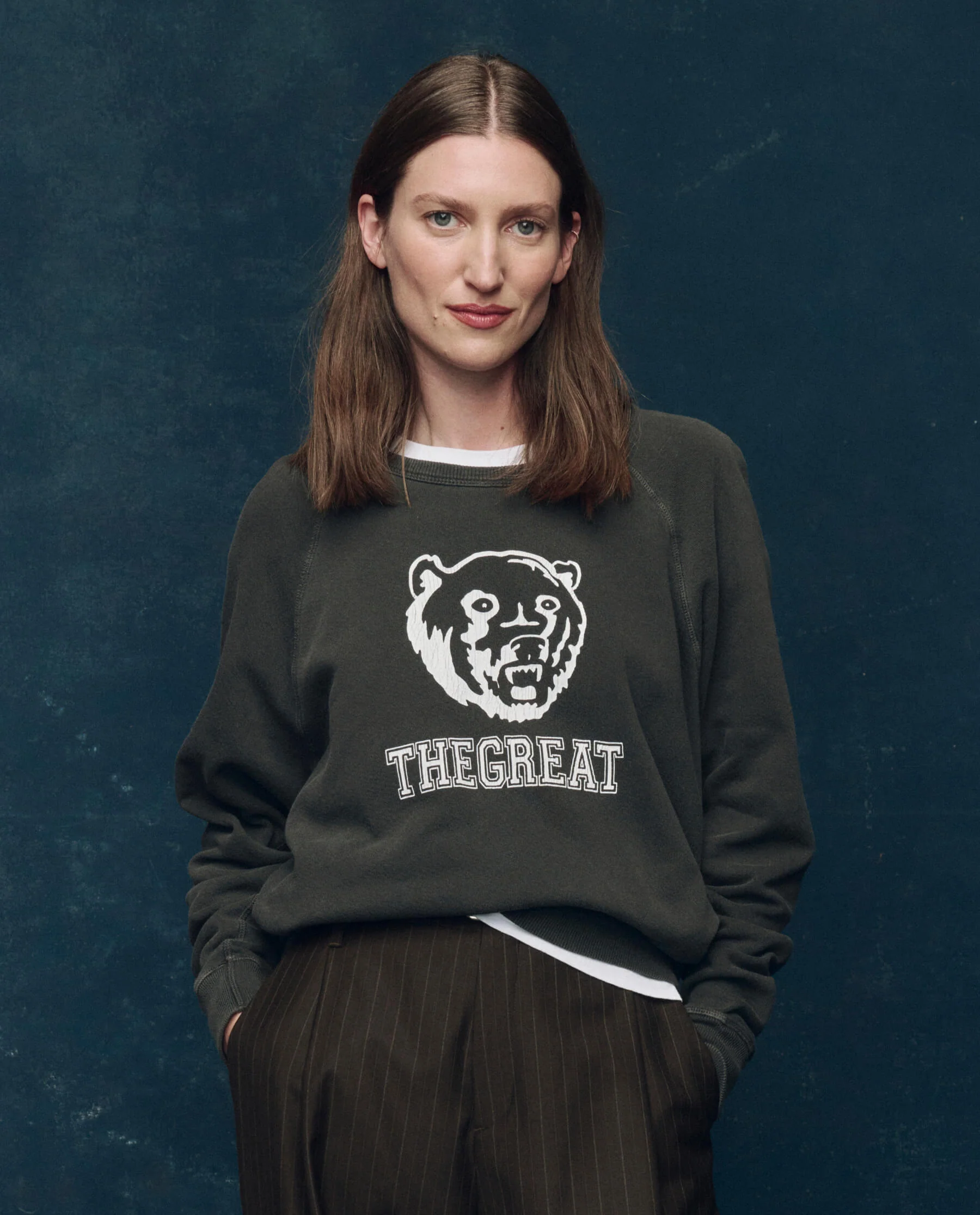 2695-the-college-sweatshirt.-graphic-novelty-washed-black-with-bear-graphic-1.webp The College Sweatshirt. Graphic Novelty -- Washed Black with Bear Graphic