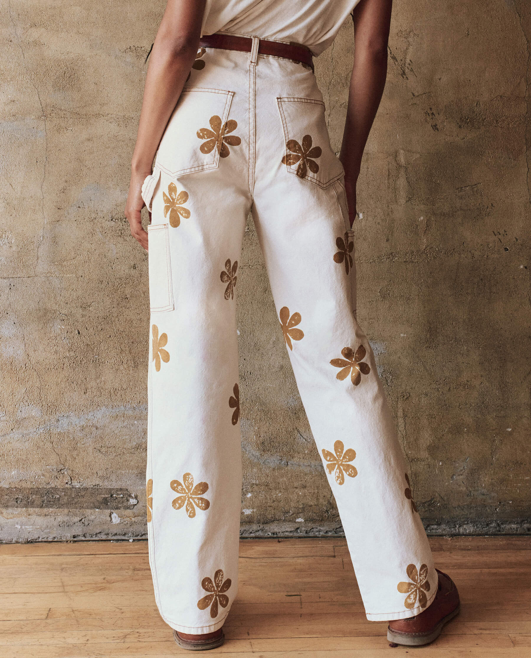 2728-the-carpenter-pant-with-daisy-stamp.-natural-2.jpg The Carpenter Pant with Daisy Stamp. -- Natural