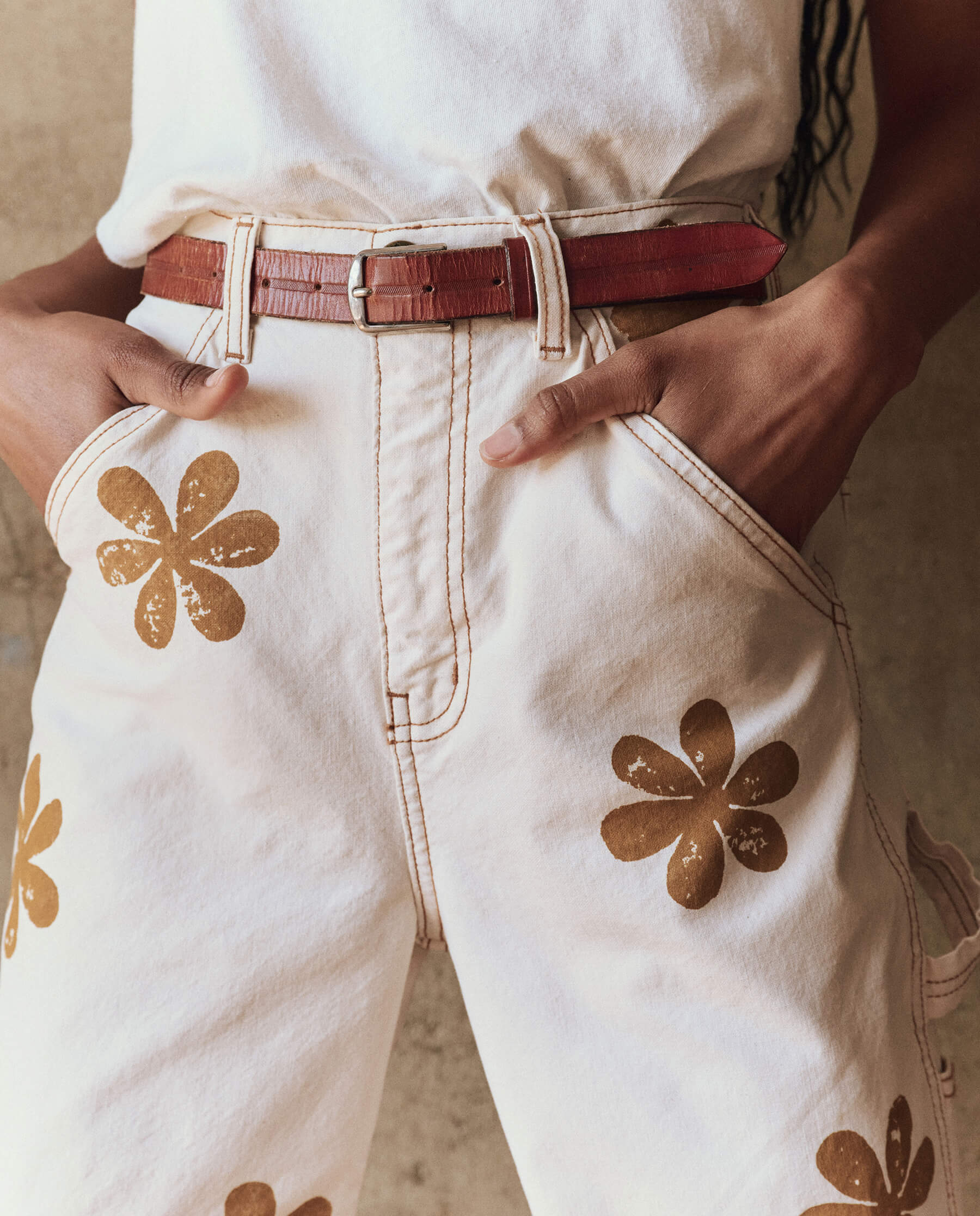 2728-the-carpenter-pant-with-daisy-stamp.-natural-4.jpg The Carpenter Pant with Daisy Stamp. -- Natural