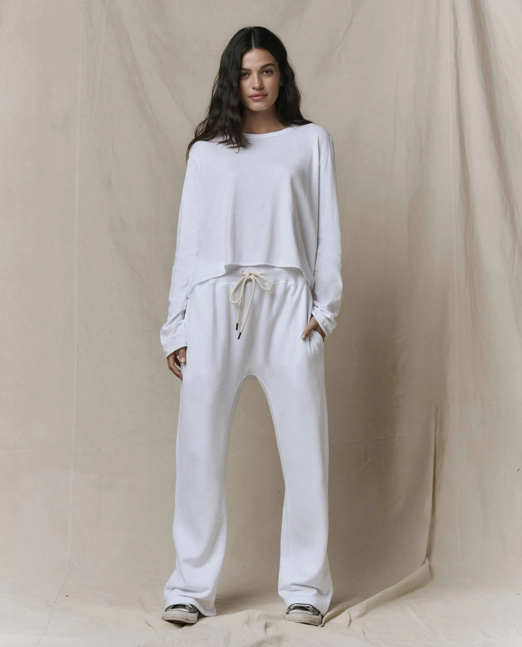 2798-the-long-sleeve-crop-tee.-true-white-3.webp The Long Sleeve Crop Tee. -- True White