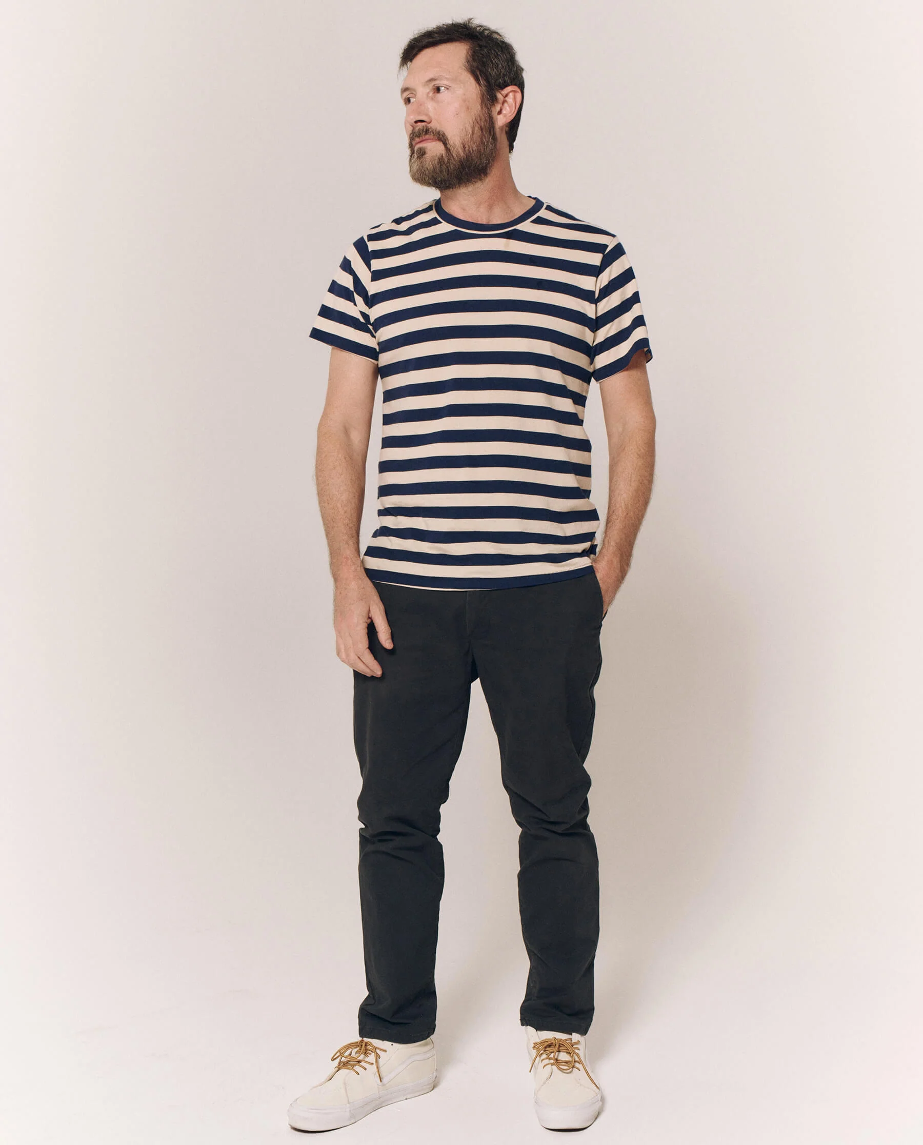 2891-the-men-s-slim-tee.-navy-and-cream-scholar-stripe-2.webp The Men's Slim Tee. -- Navy and Cream Scholar Stripe