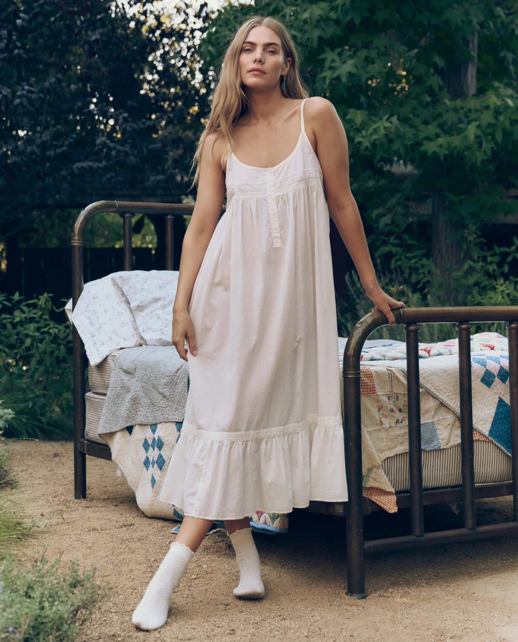 2923-the-eyelet-ruffle-tank-night-dress.-true-white-1.webp The Eyelet Ruffle Tank Night Dress. -- True White