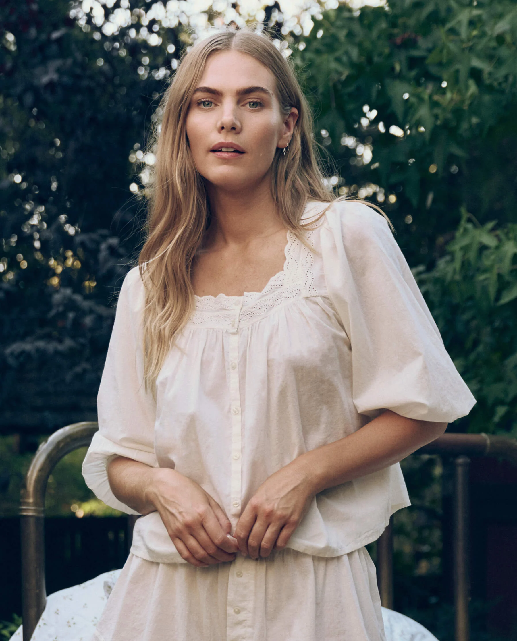 2928-the-eyelet-button-sleep-top.-true-white-1.webp The Eyelet Button Sleep Top. -- True White