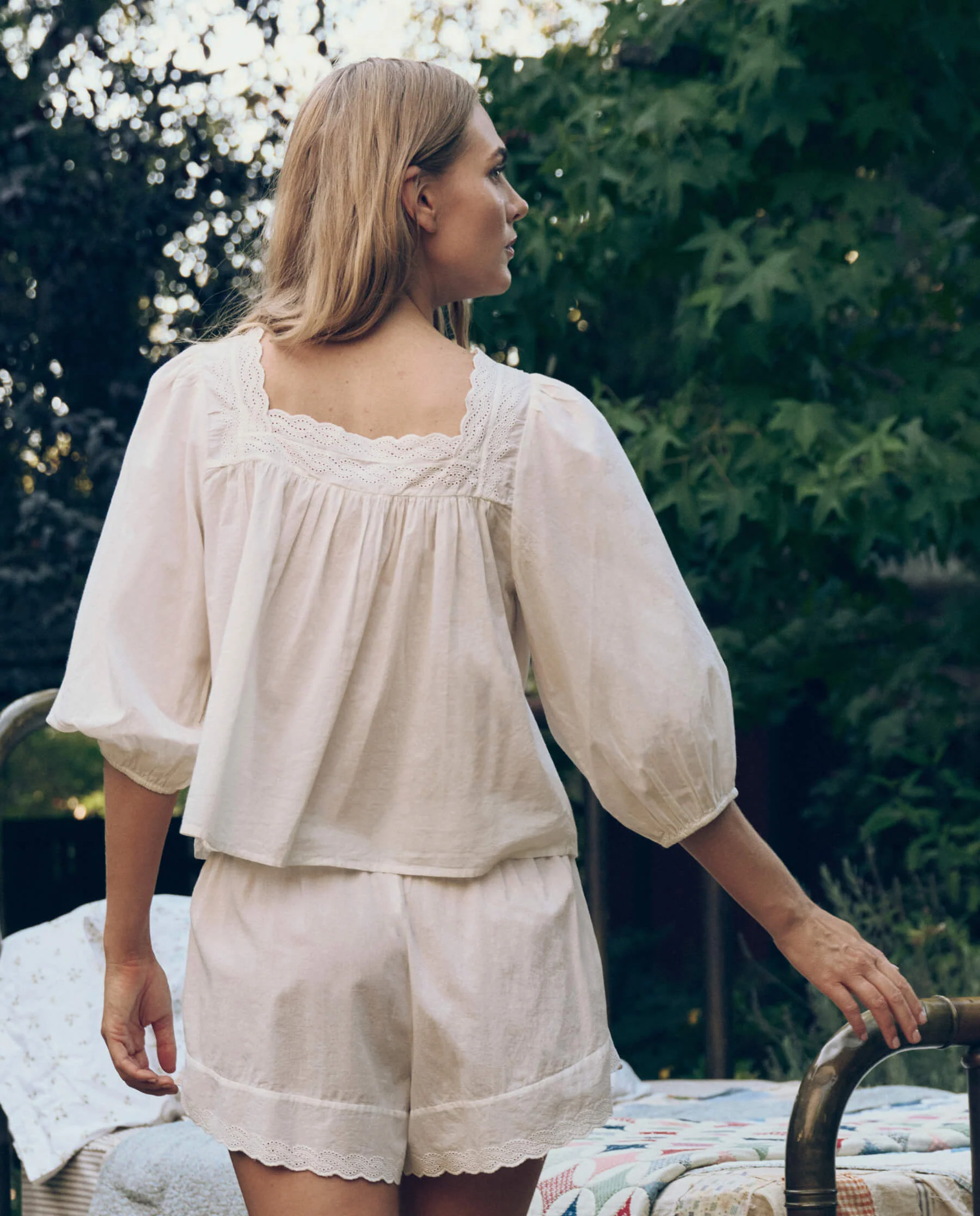 2928-the-eyelet-button-sleep-top.-true-white-3.webp The Eyelet Button Sleep Top. -- True White