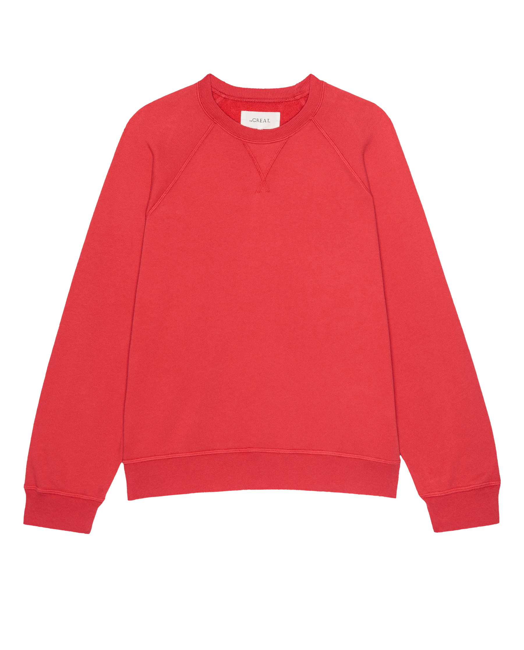 The Fleece Slouch Sweatshirt. Solid -- Bright Red