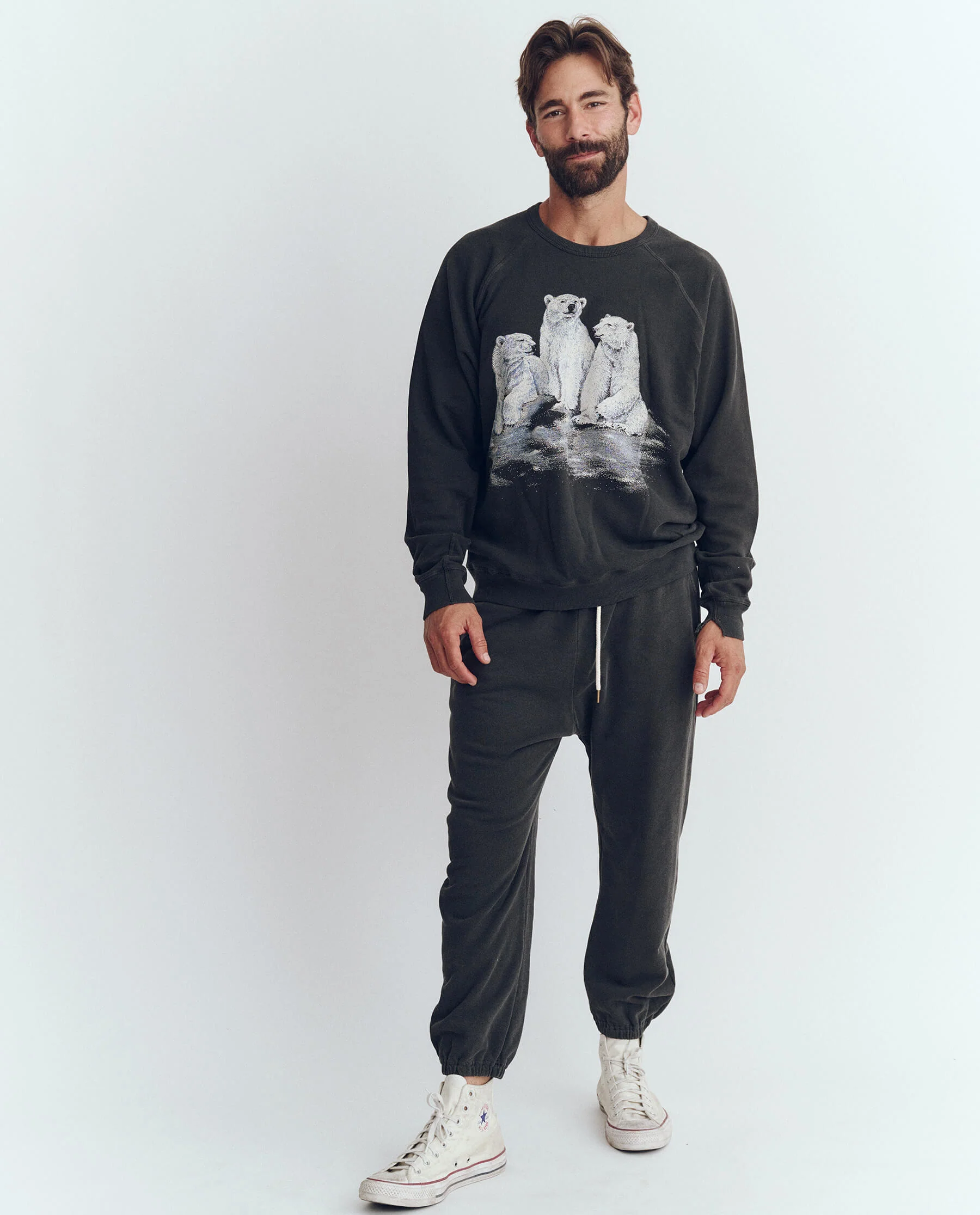 3021-the-men-s-college-sweatshirt.-graphic-washed-black-with-polar-bear-graphic-1.webp The Men's College Sweatshirt. Graphic -- Washed Black with Polar Bear Graphic