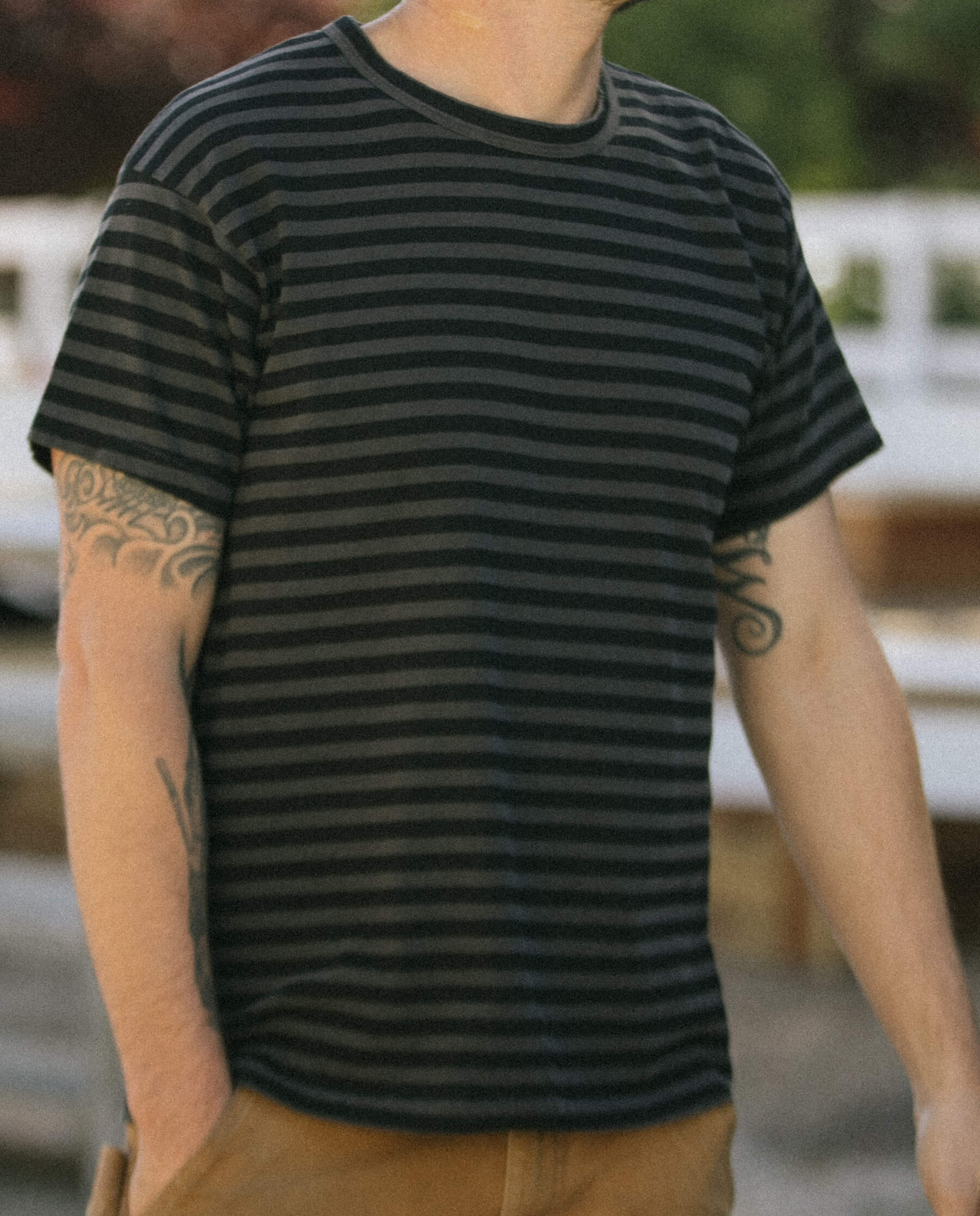 3045-the-men-s-boxy-crew.-black-and-charcoal-stripe-1.jpg The Men's Boxy Crew. -- Black and Charcoal Stripe