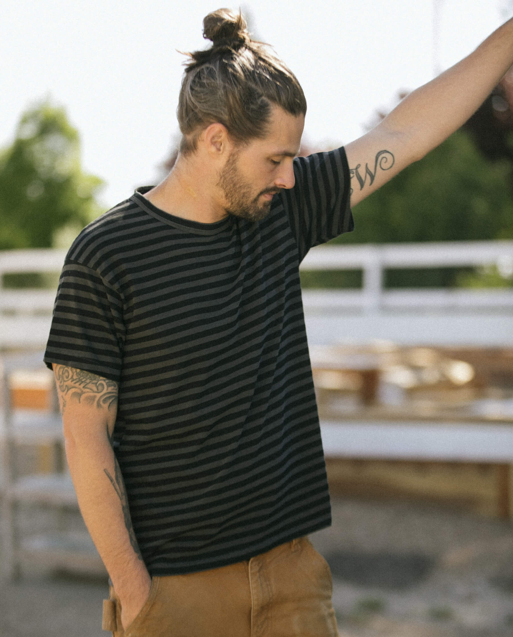 3045-the-men-s-boxy-crew.-black-and-charcoal-stripe-2.jpg The Men's Boxy Crew. -- Black and Charcoal Stripe