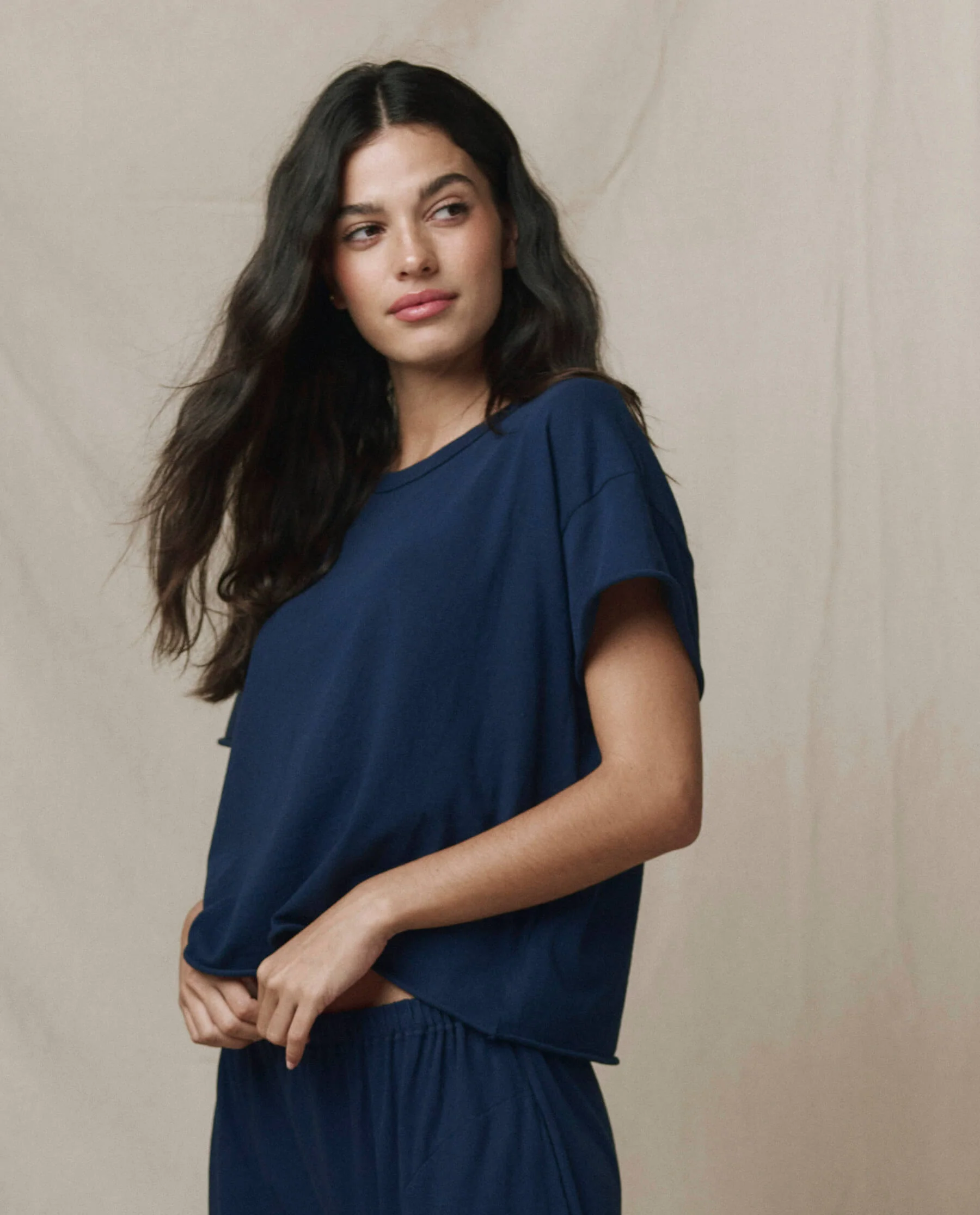 3107-the-crop-tee.-solid-true-navy-2.webp The Crop Tee. Solid -- True Navy
