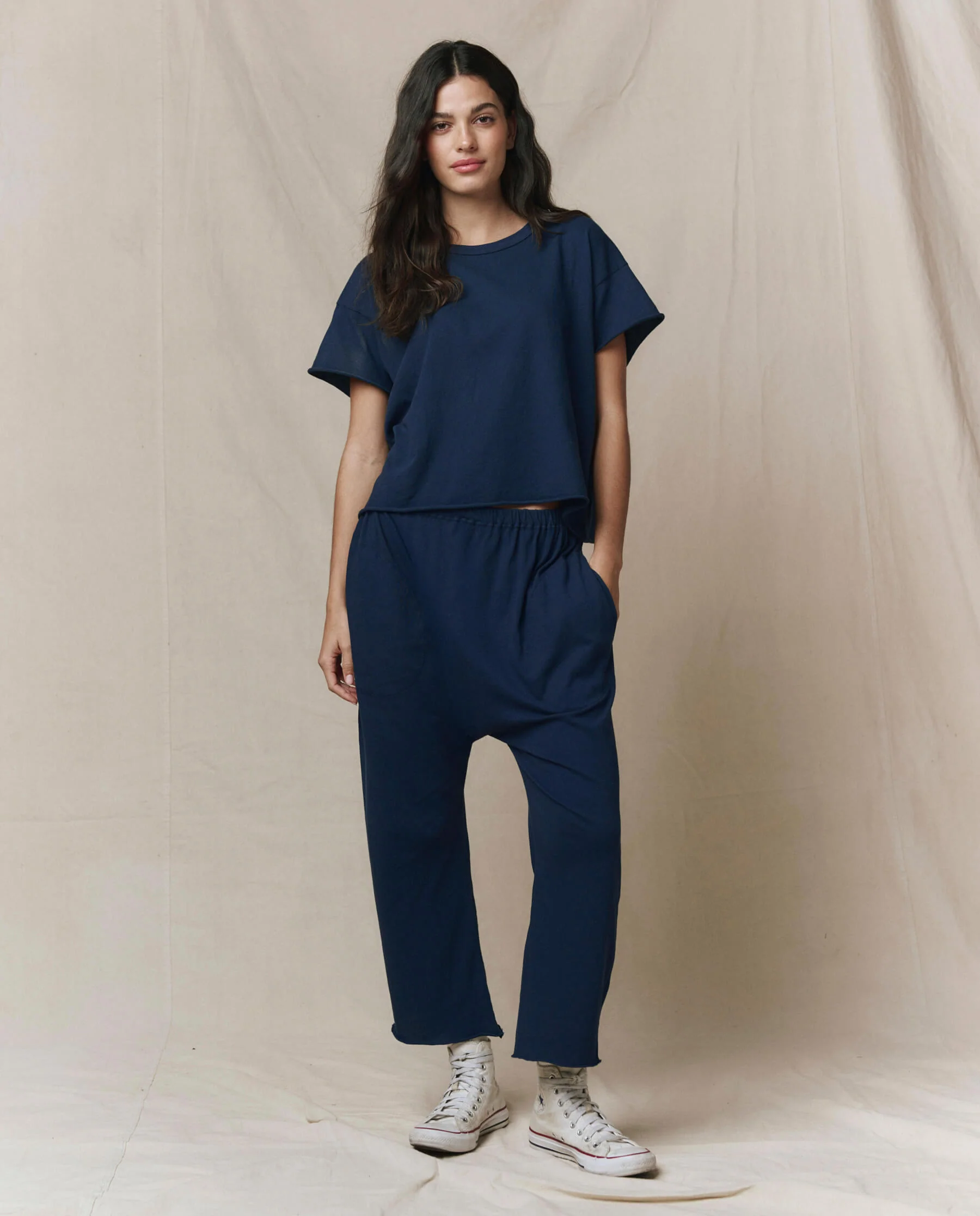 3107-the-crop-tee.-solid-true-navy-4.webp The Crop Tee. Solid -- True Navy