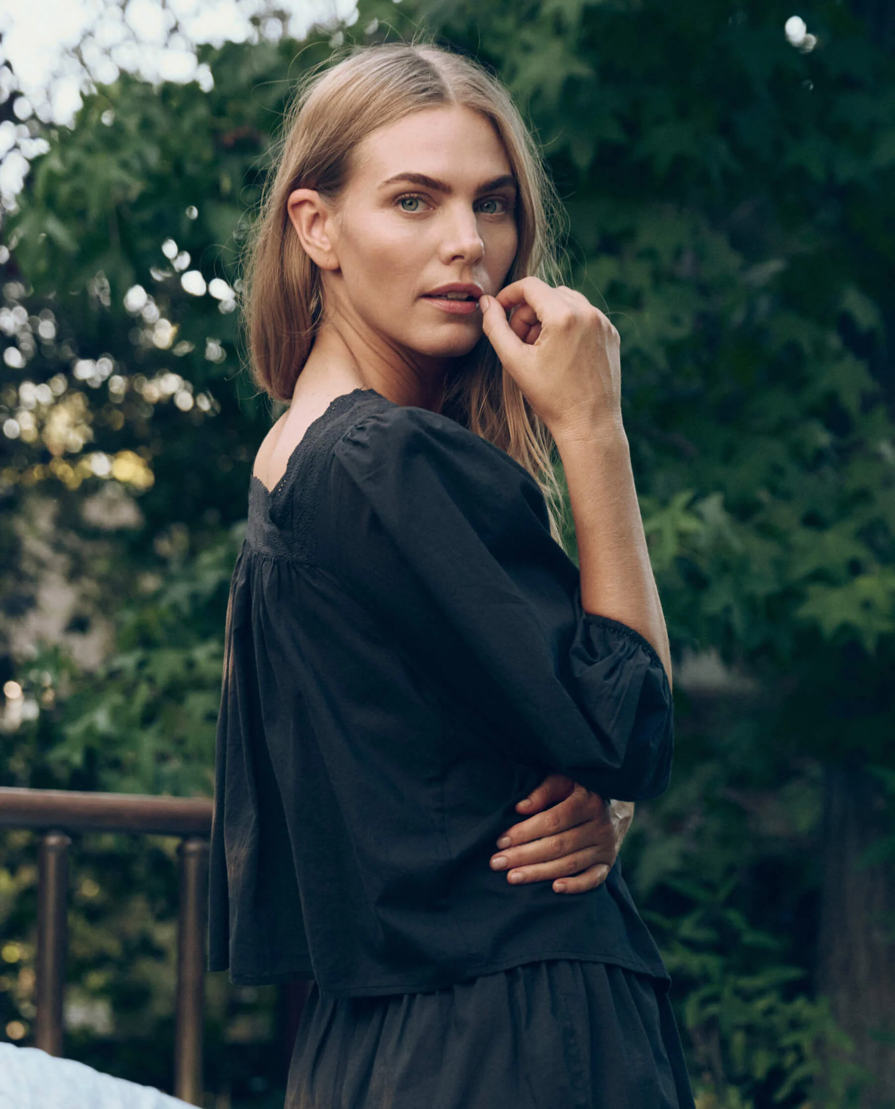 3149-the-eyelet-button-sleep-top.-black-3.webp The Eyelet Button Sleep Top. -- Black