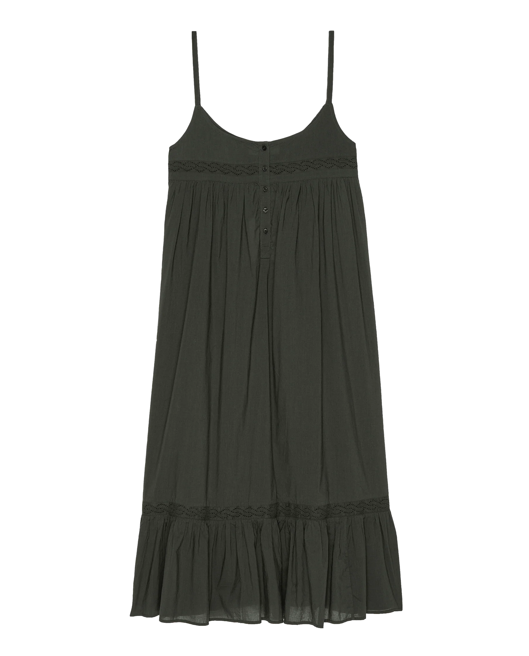 3164-the-eyelet-ruffle-tank-night-dress.-black-6.webp The Eyelet Ruffle Tank Night Dress. -- Black