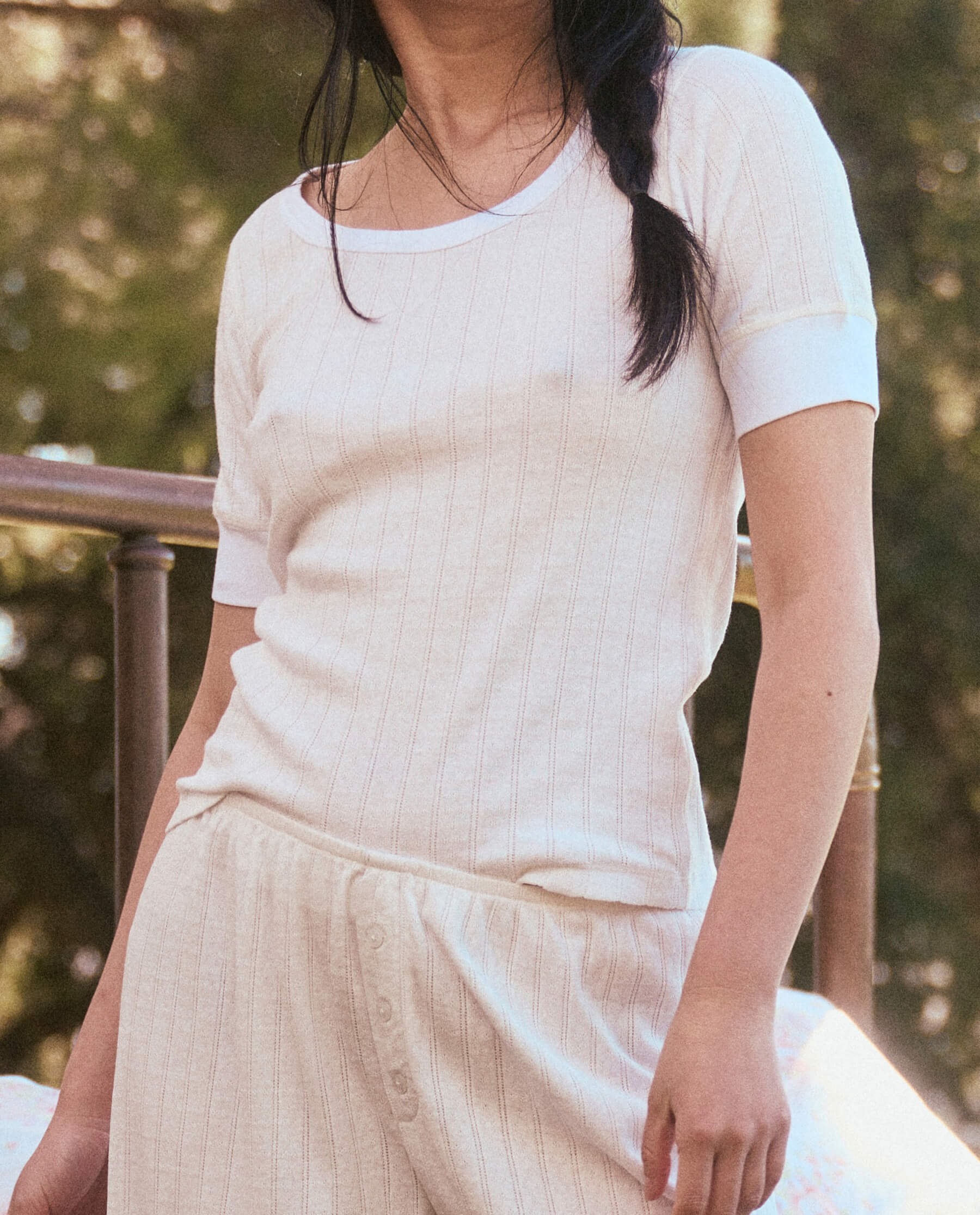 3169-the-pointelle-ballet-tee.-white-2.jpg The Pointelle Ballet Tee. -- White