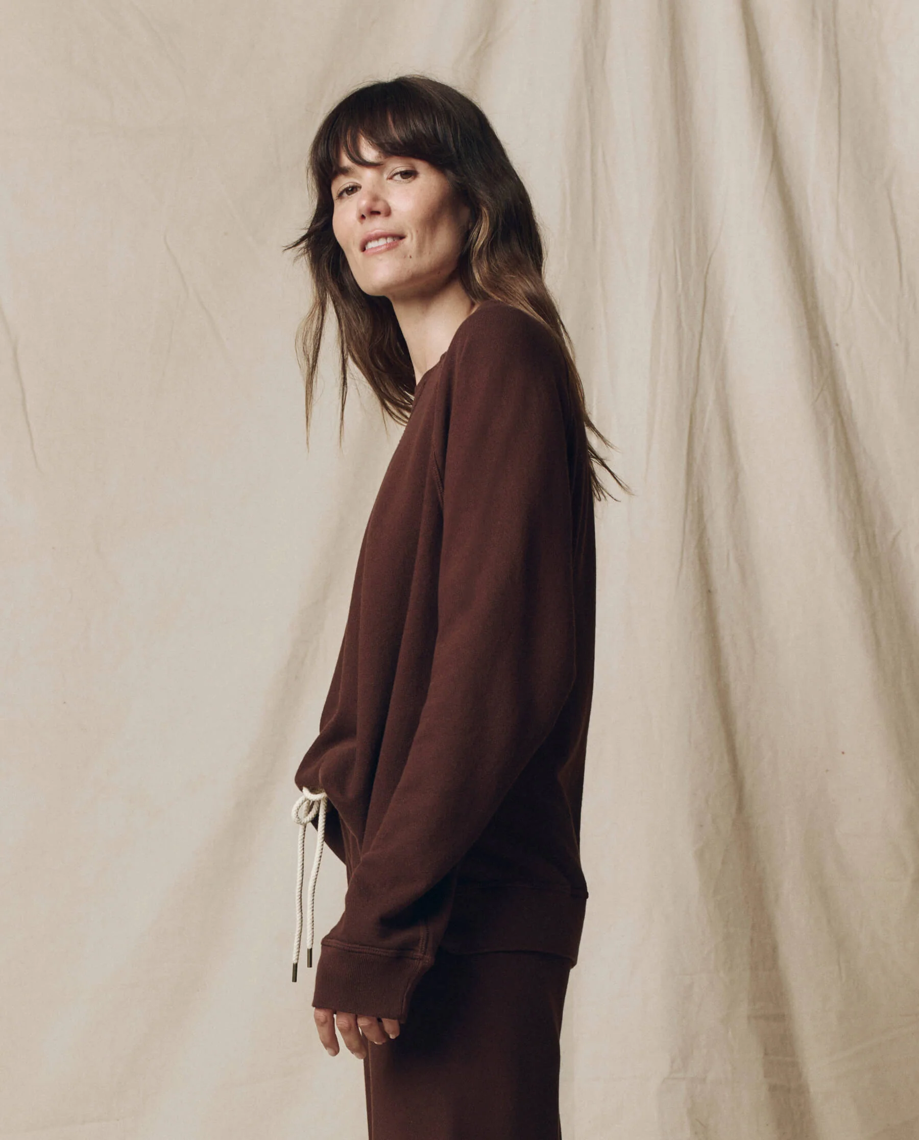 The Slouch Sweatshirt. Solid -- Driftwood
