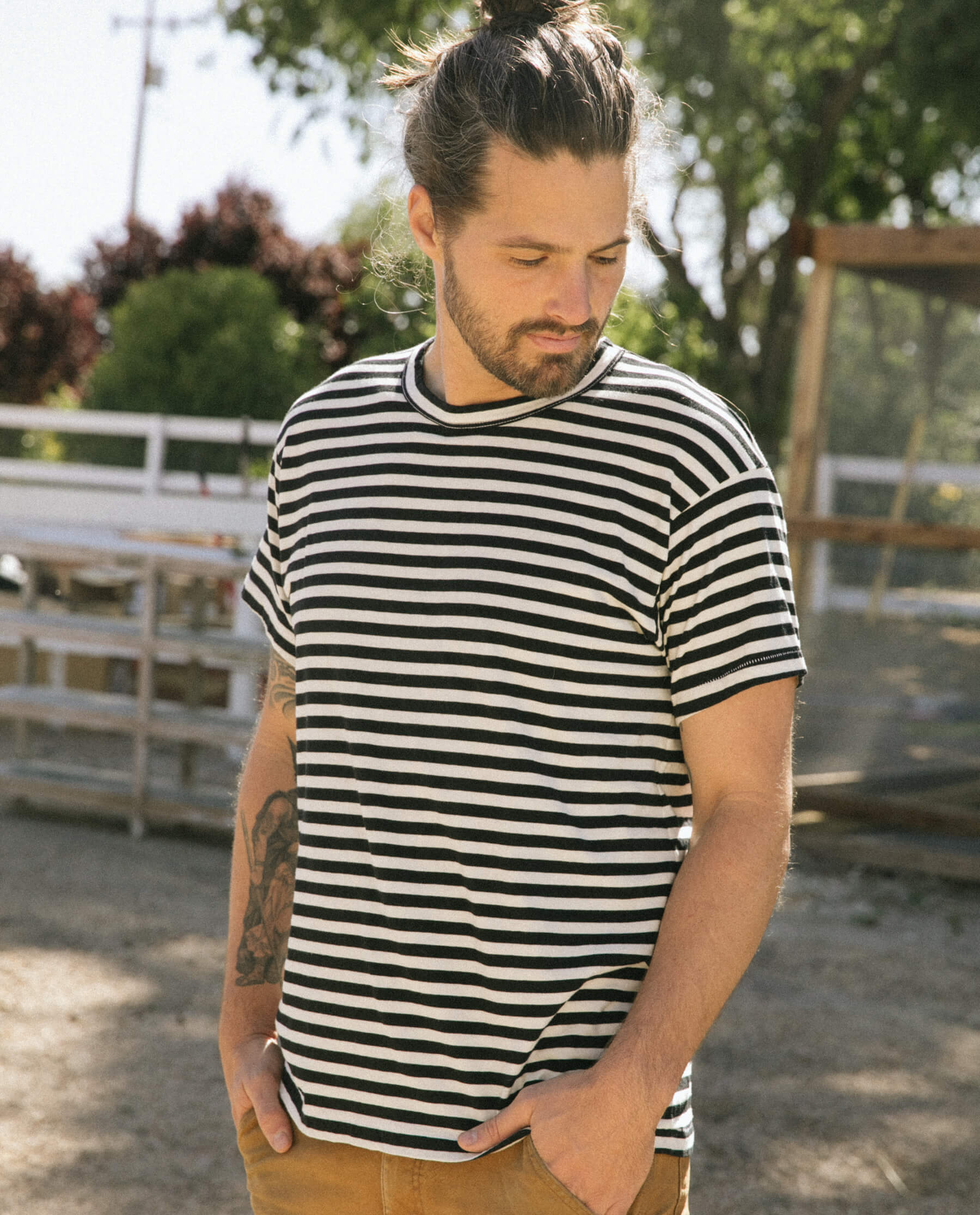 3199-the-men-s-boxy-crew.-black-and-cream-stripe-1.jpg The Men's Boxy Crew. -- Black and Cream Stripe