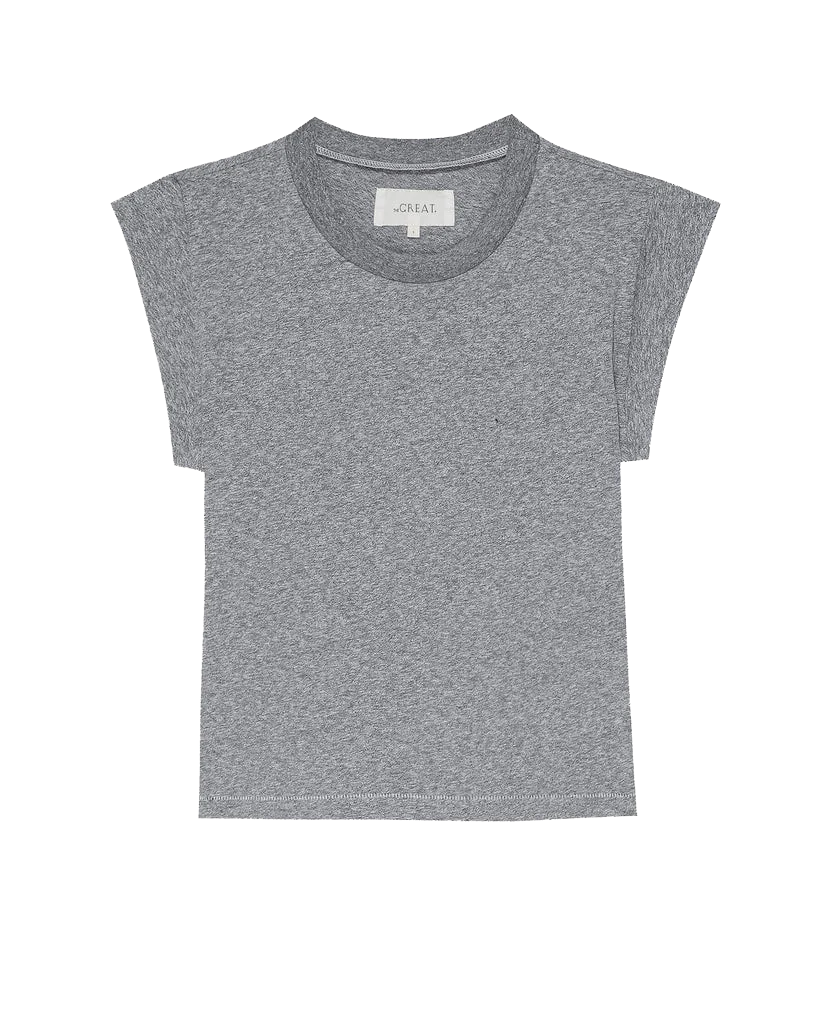 3266-the-peak-shoulder-tee.-heather-grey-6.webp The Peak Shoulder Tee. -- Heather Grey