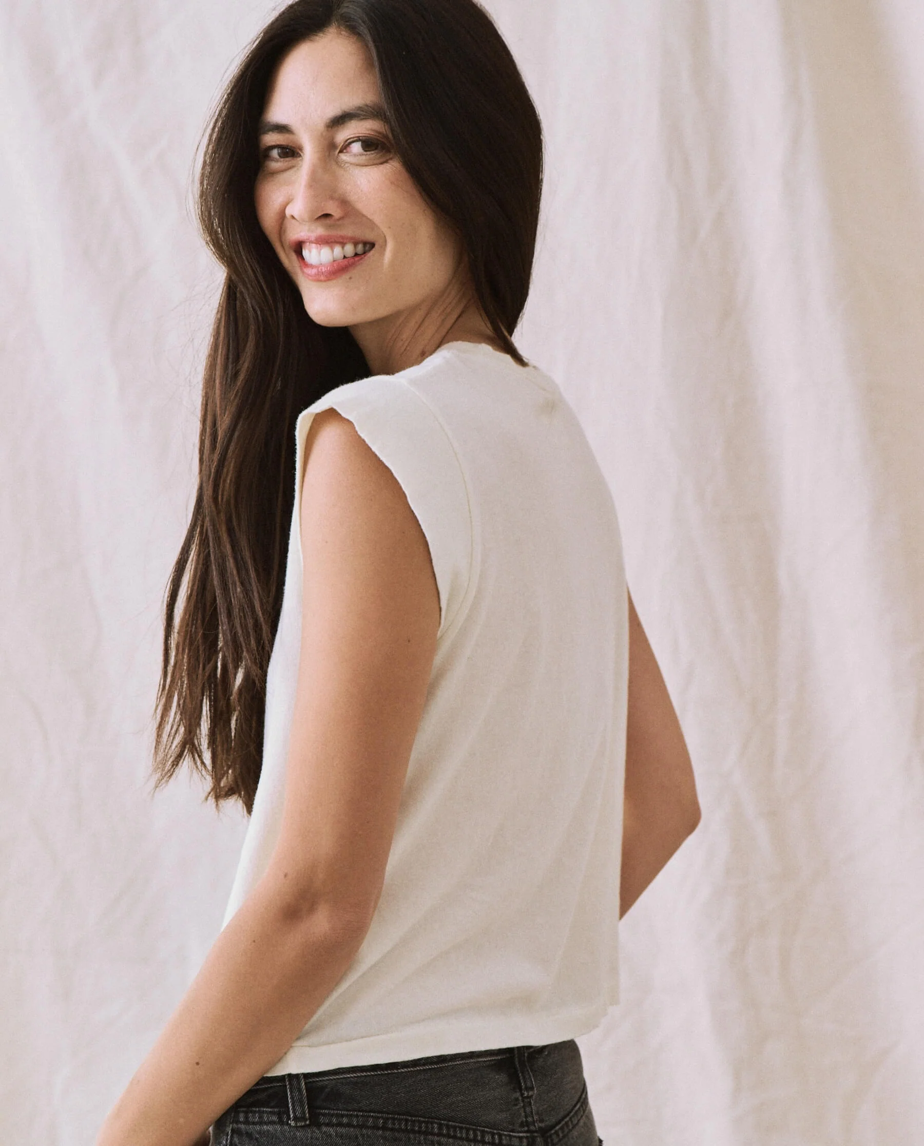 3271-the-peak-shoulder-tee.-washed-white-3.webp The Peak Shoulder Tee. -- Washed White
