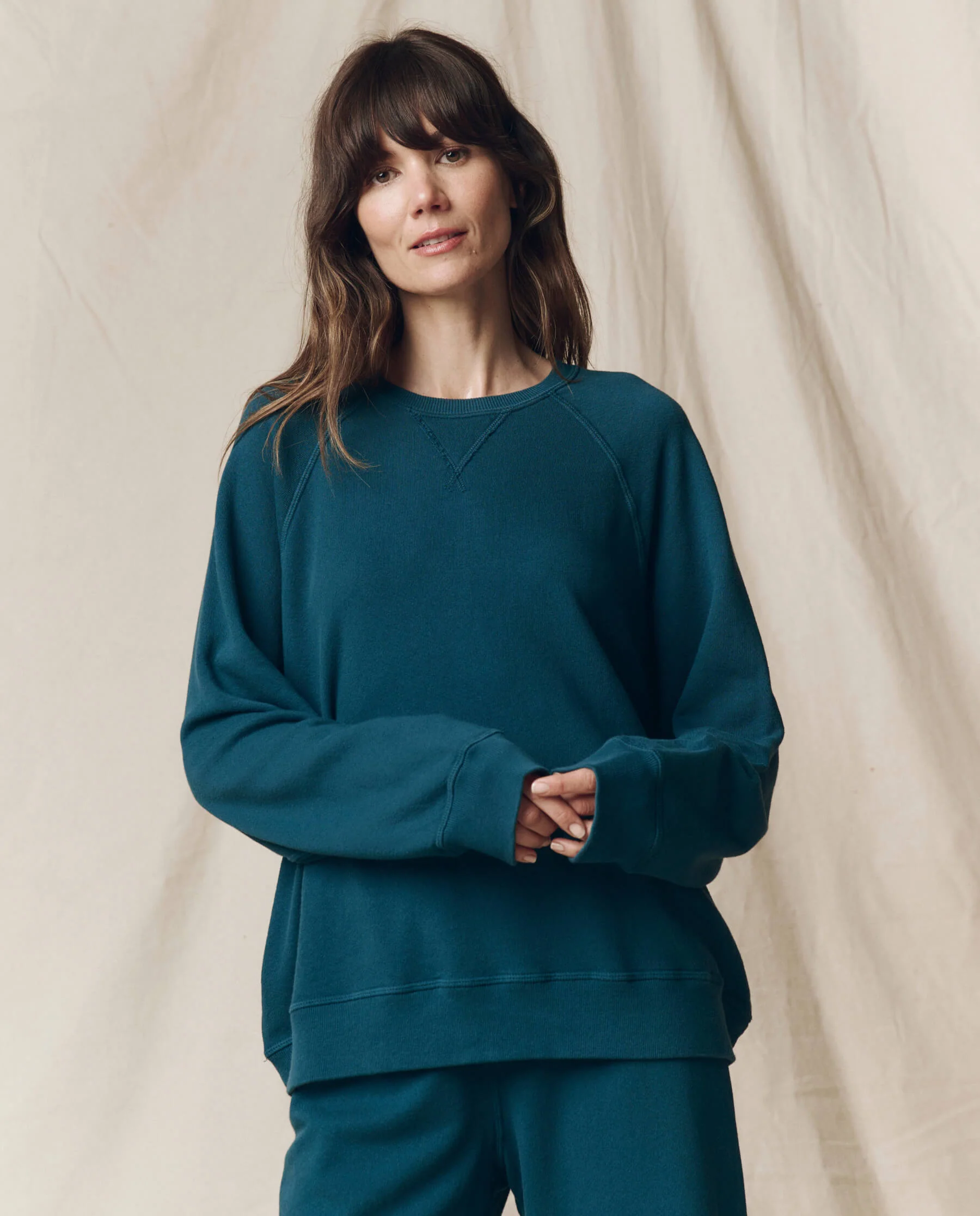 The Slouch Sweatshirt. Solid -- Dark Slate