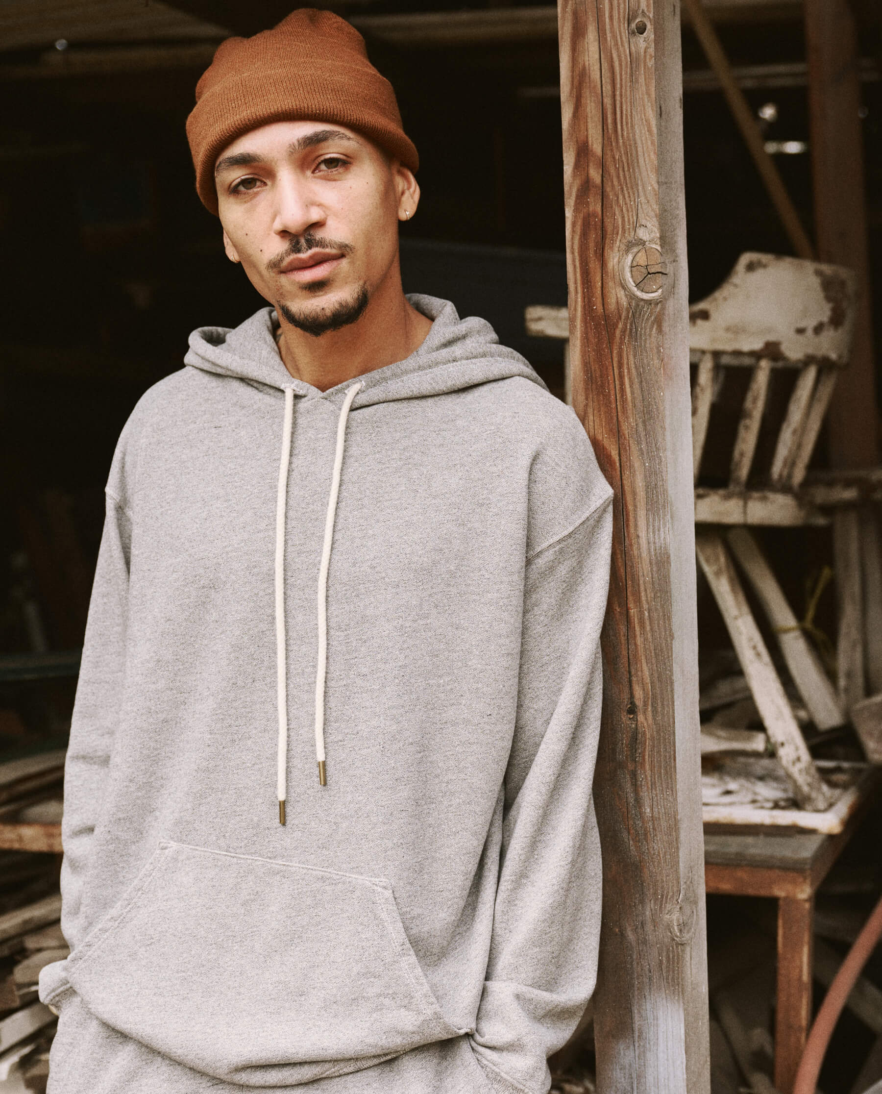 3297-the-men-s-gym-drawstring-hoodie.-varsity-grey-2.jpg The Men's Gym Drawstring Hoodie. -- Varsity Grey