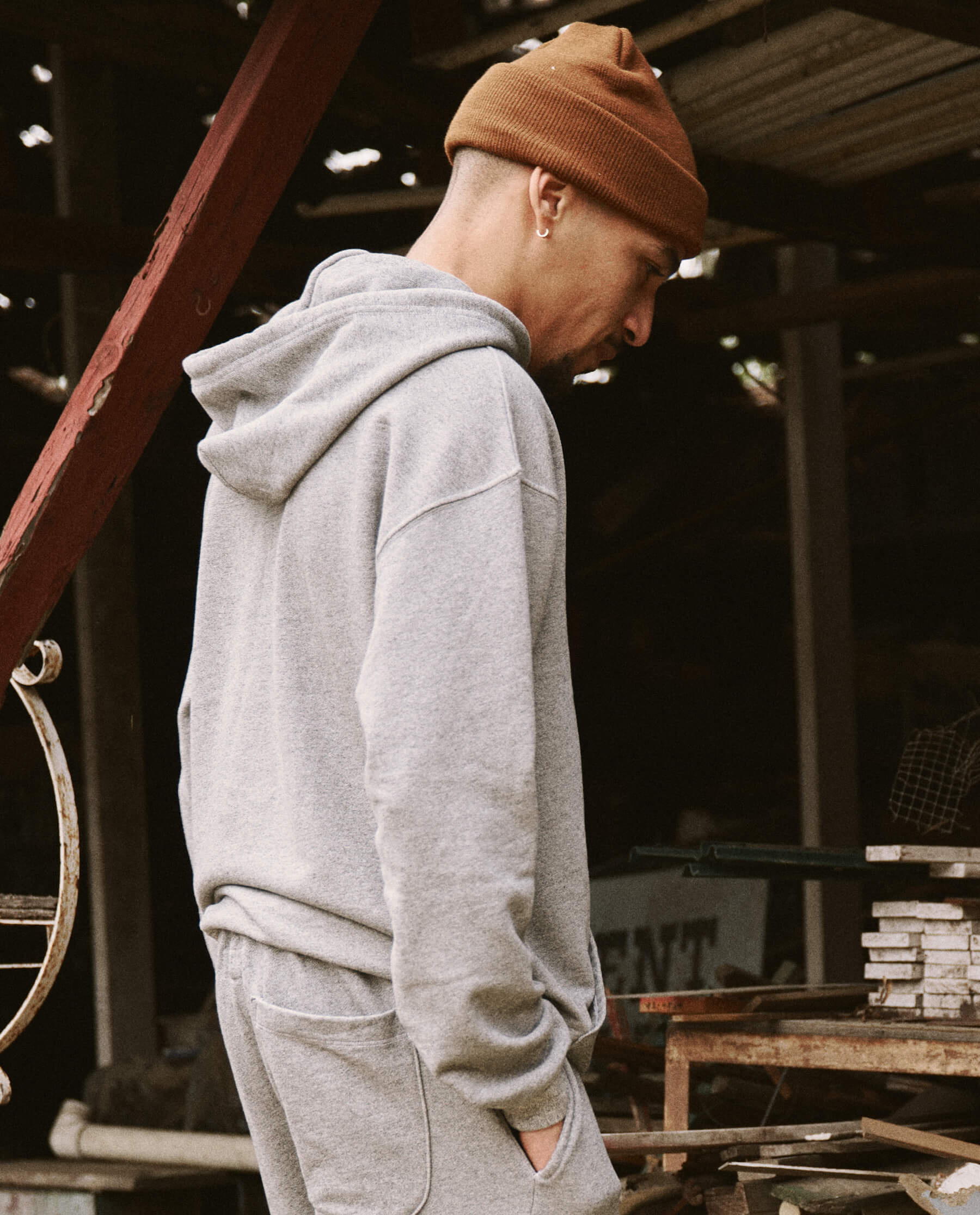 3297-the-men-s-gym-drawstring-hoodie.-varsity-grey-3.jpg The Men's Gym Drawstring Hoodie. -- Varsity Grey