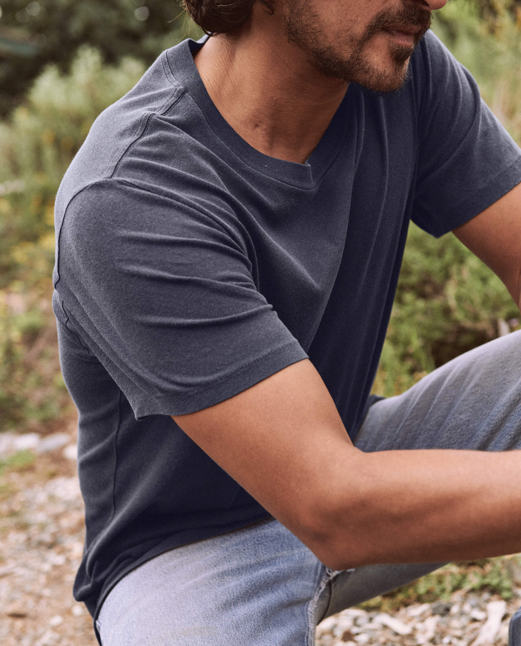 3304-the-men-s-slim-tee.-washed-navy-2.jpg The Men's Slim Tee. -- Washed Navy