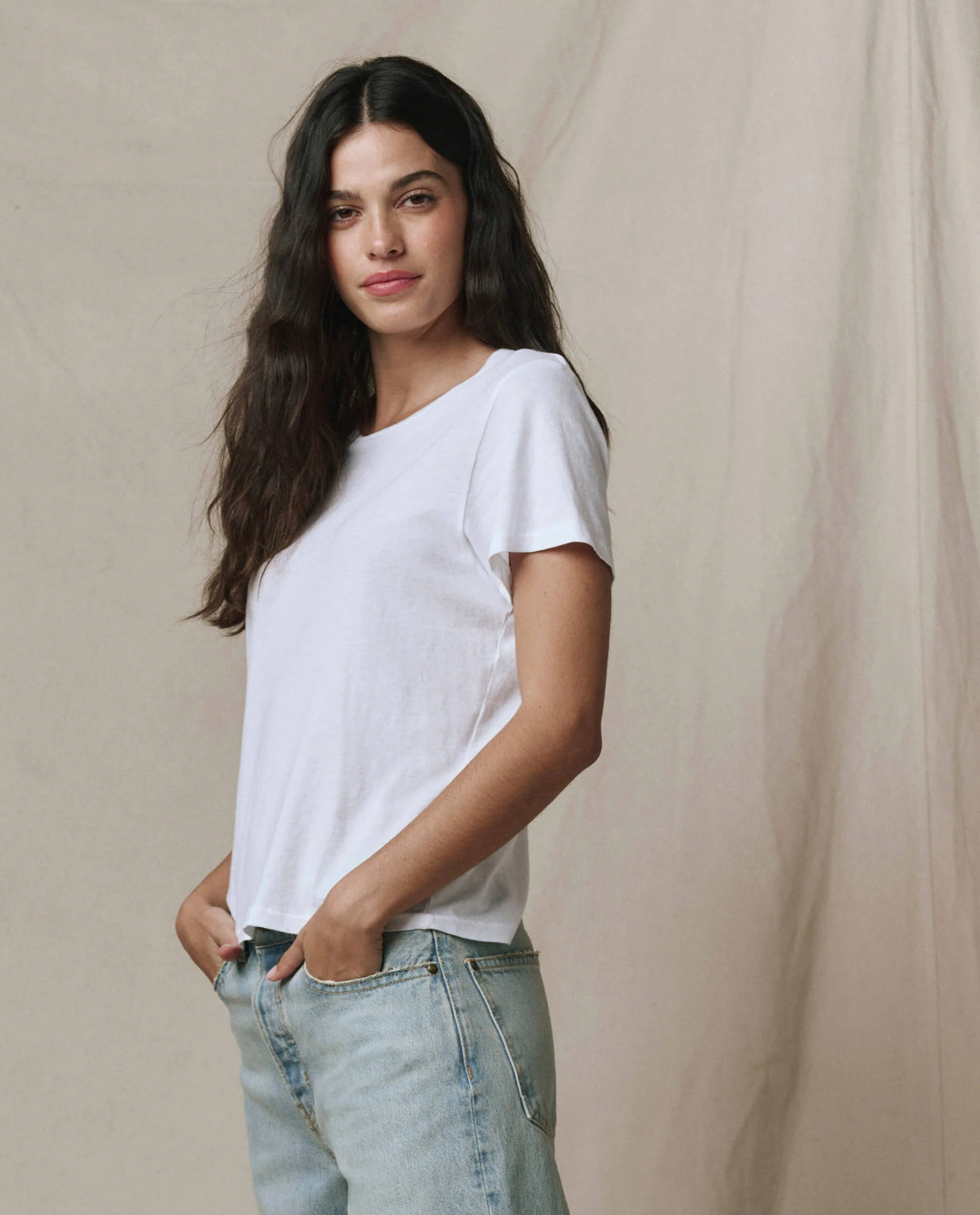 3312-the-little-tee.-solid-true-white-1.webp The Little Tee. Solid -- True White