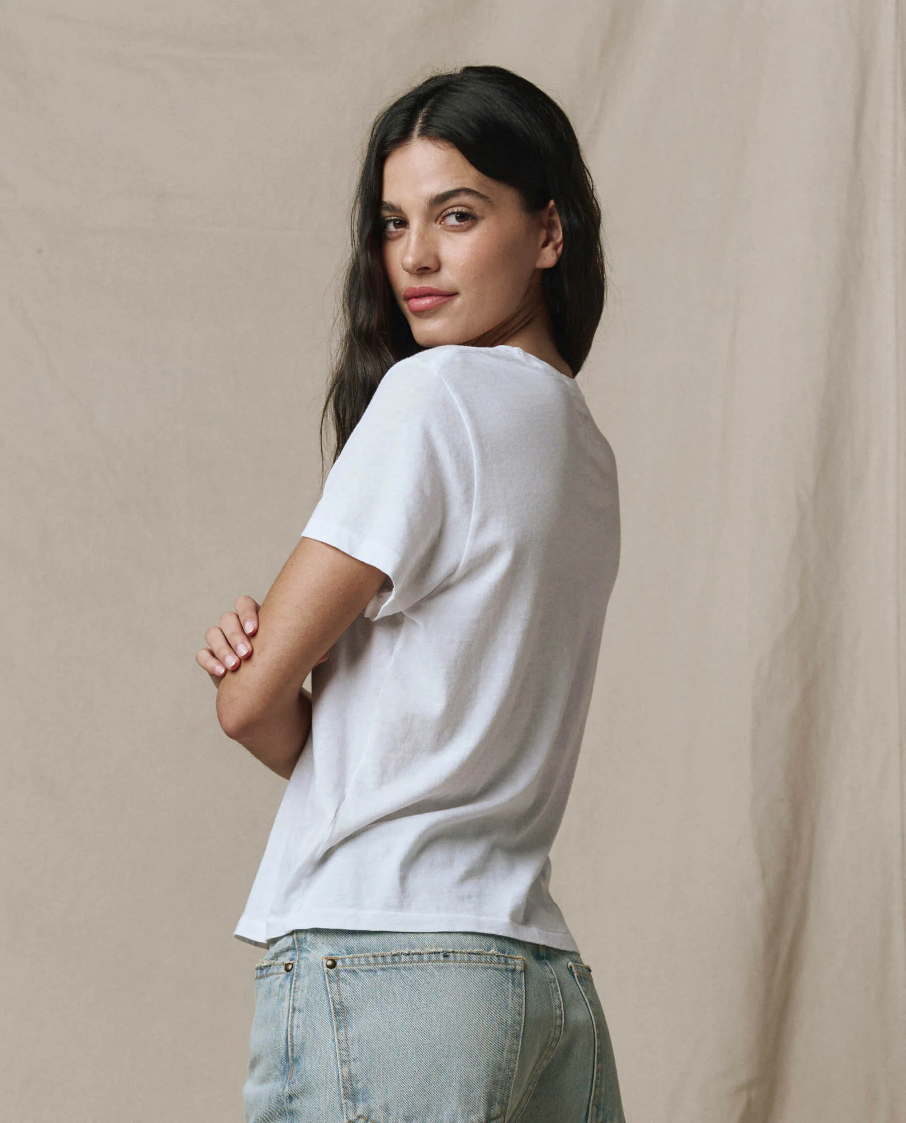 3312-the-little-tee.-solid-true-white-2.webp The Little Tee. Solid -- True White