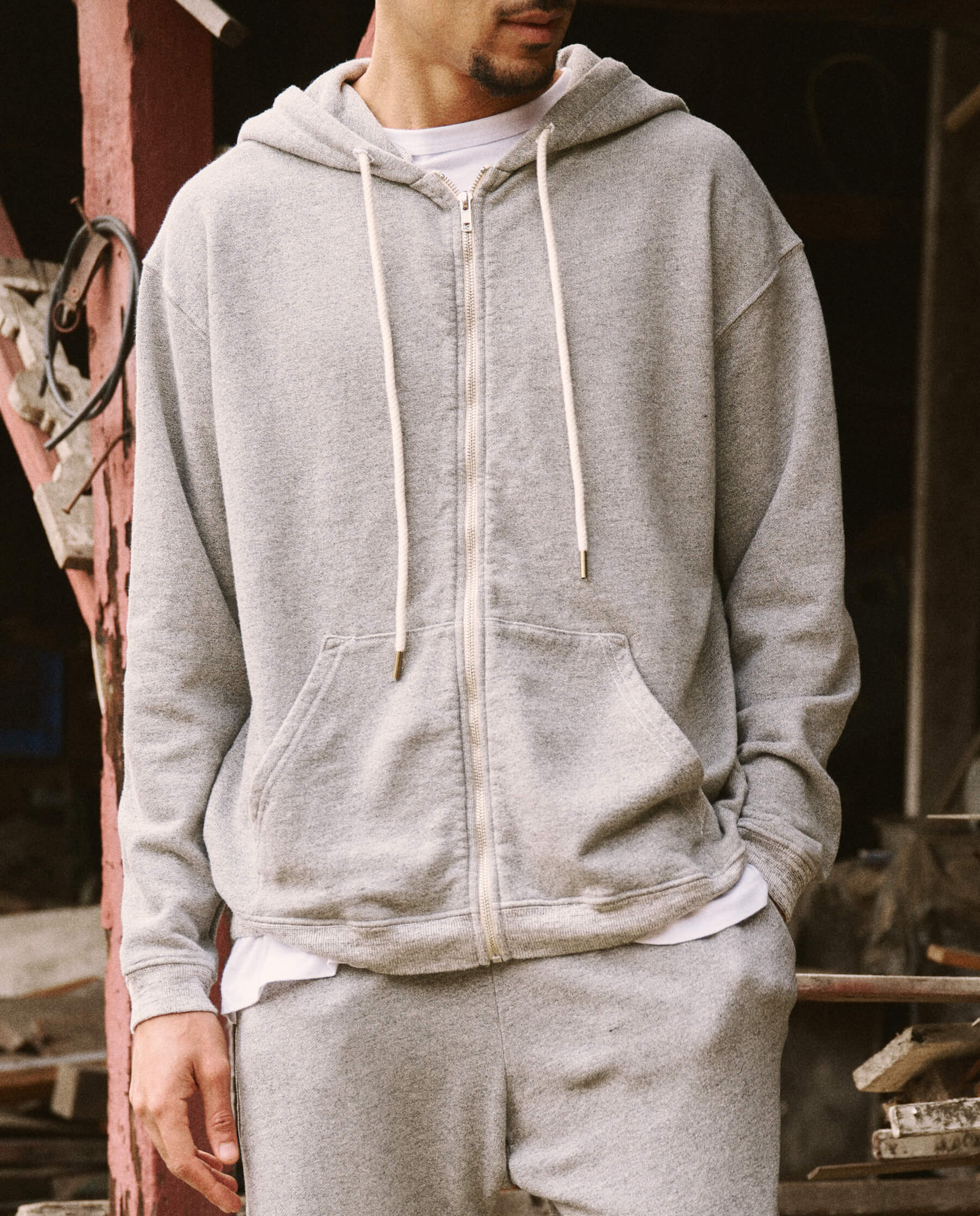 3325-the-men-s-zip-up-hoodie.-varsity-grey-3.jpg The Men's Zip Up Hoodie. -- Varsity Grey