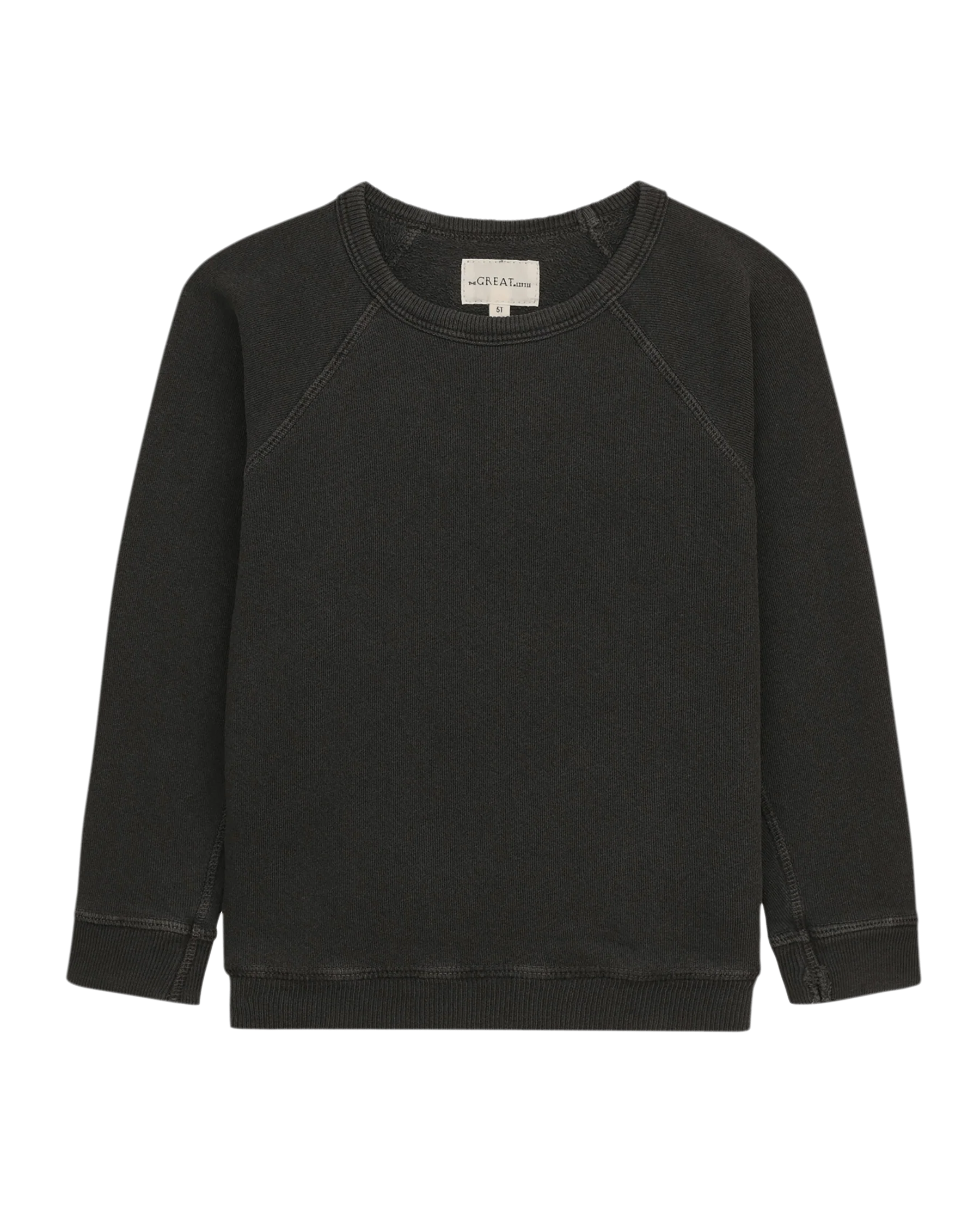 The Little College Sweatshirt. Solid -- Washed Black