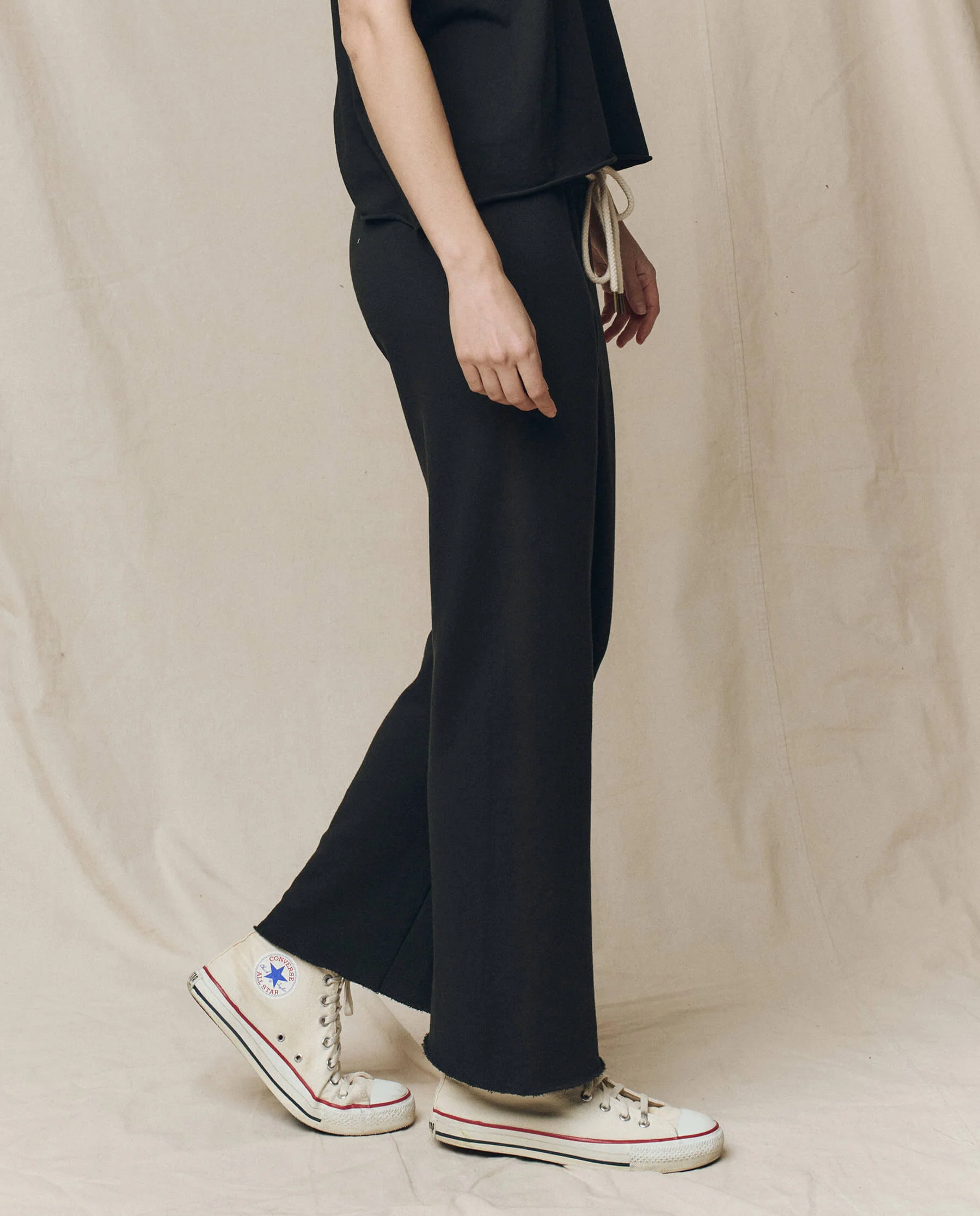 3450-the-wide-leg-cropped-sweatpant.-almost-black-3.webp The Wide Leg Cropped Sweatpant. -- Almost Black
