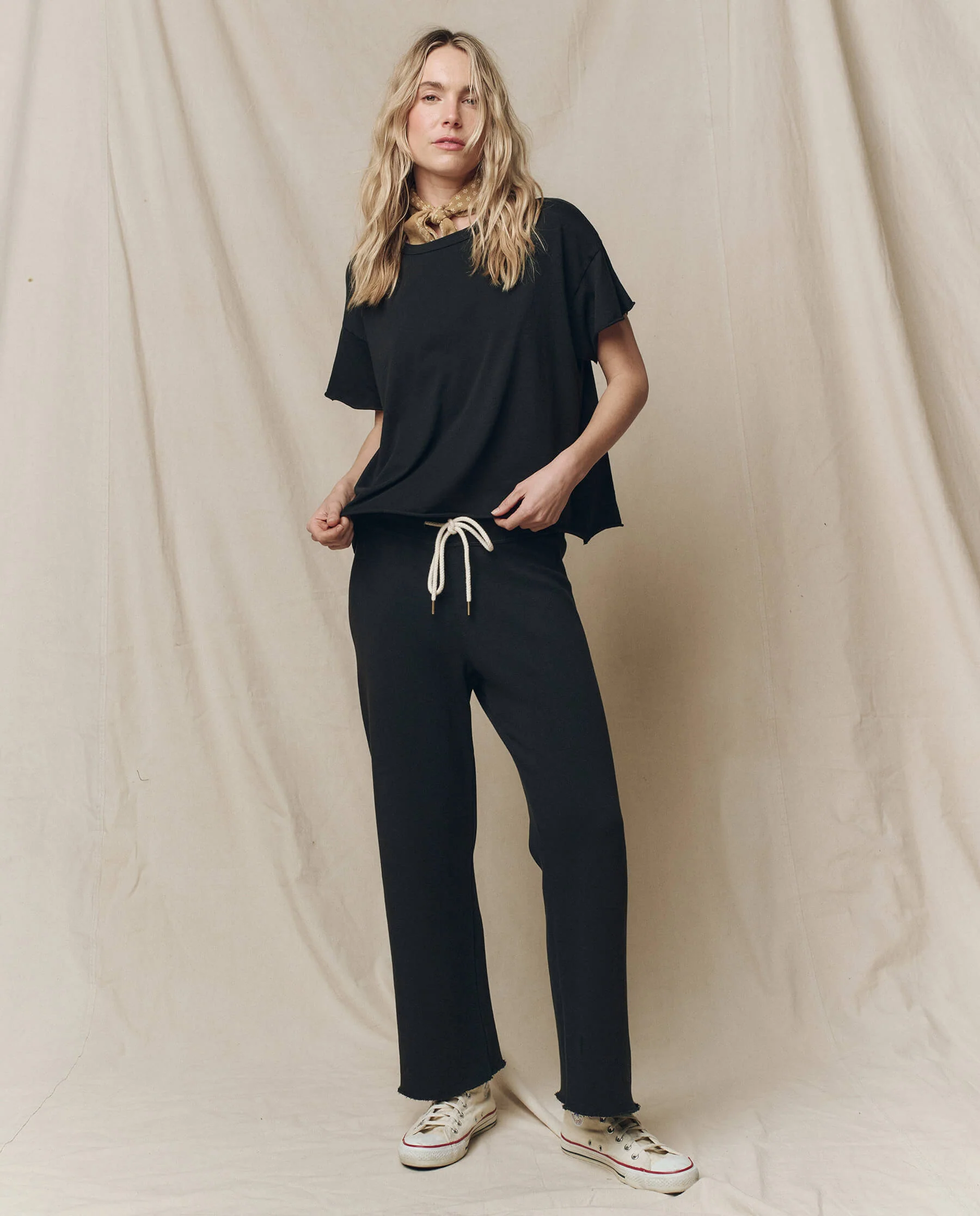 3450-the-wide-leg-cropped-sweatpant.-almost-black-4.webp The Wide Leg Cropped Sweatpant. -- Almost Black