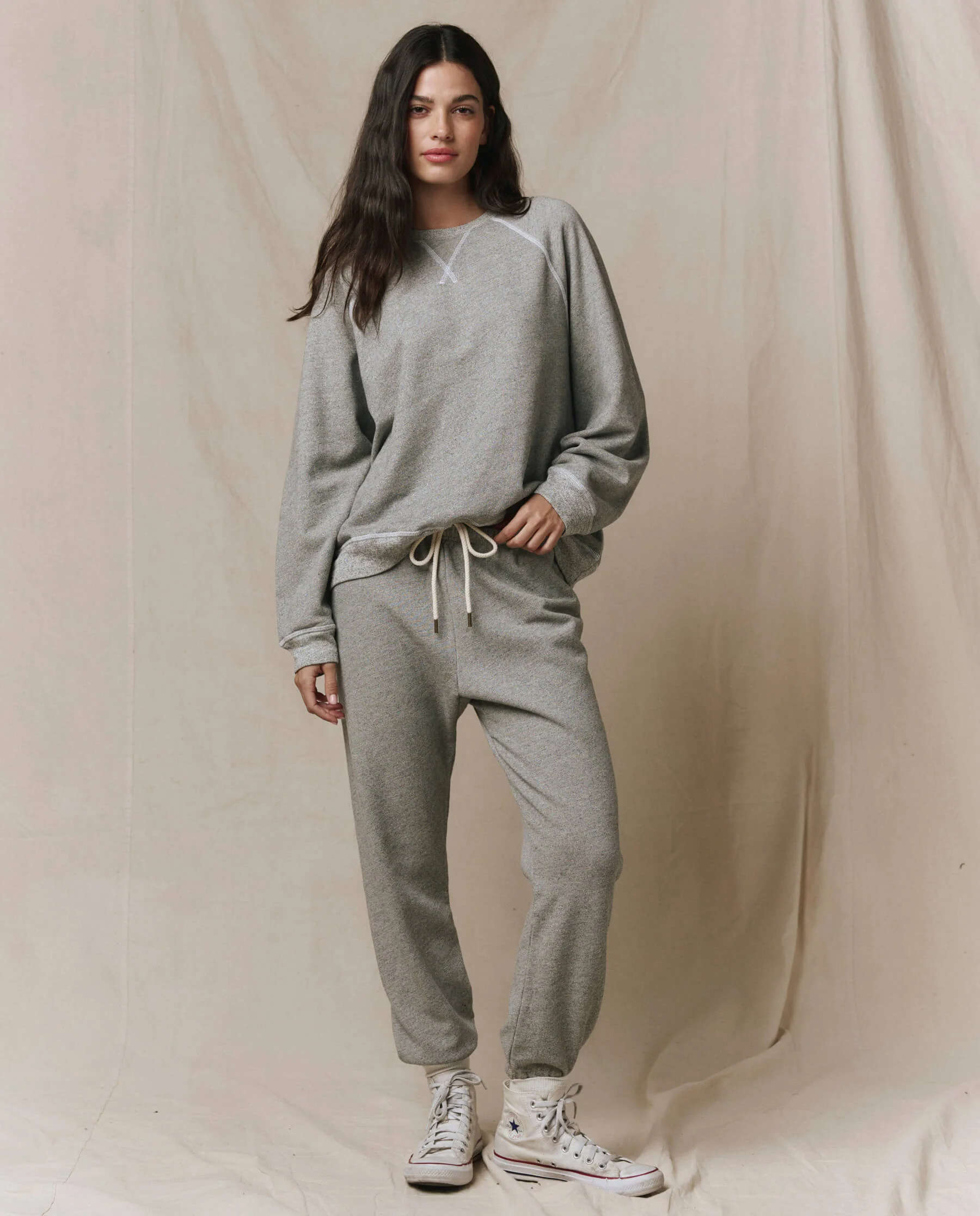 The Slouch Sweatshirt. Solid -- Varsity Grey