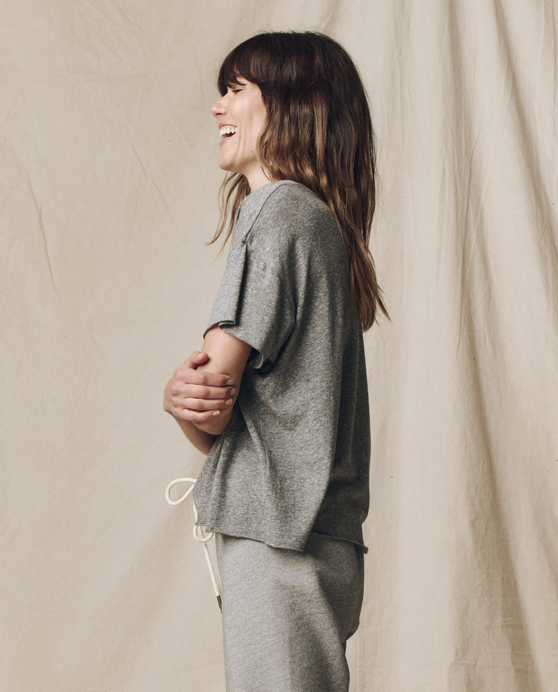 3521-the-crop-tee.-solid-heather-grey-3.jpg The Crop Tee. Solid -- Heather Grey