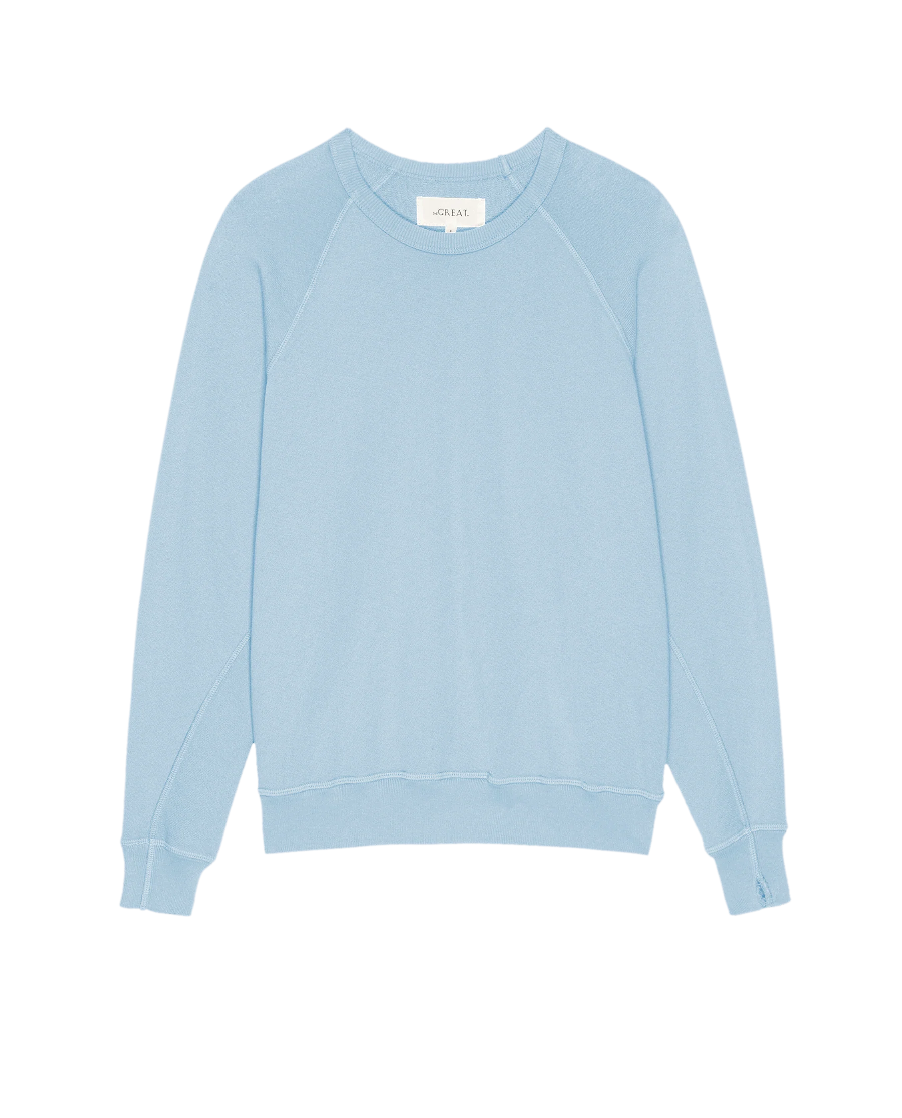 The College Sweatshirt. Solid -- Vista Blue