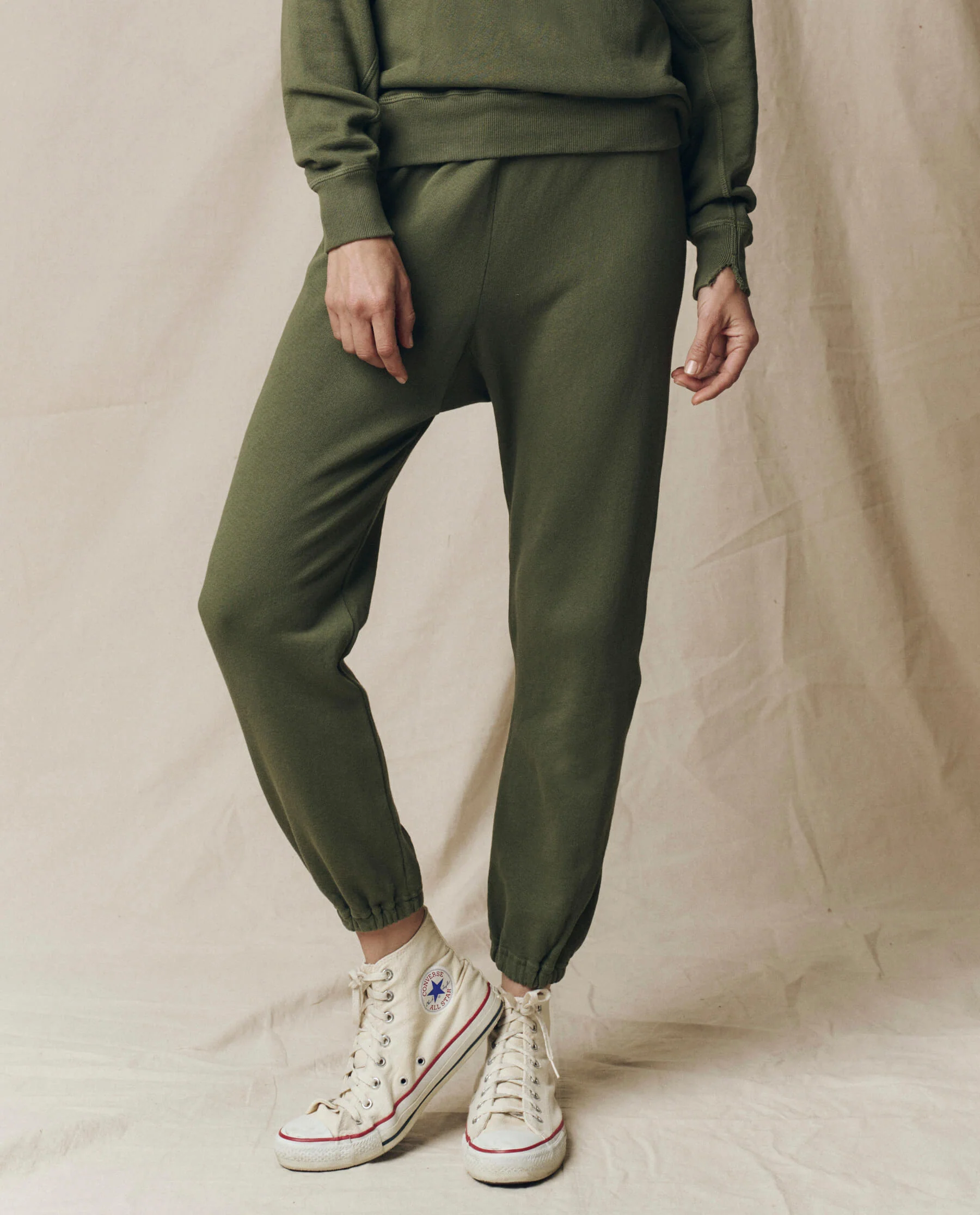 The Stadium Sweatpant. Solid -- Heritage Army
