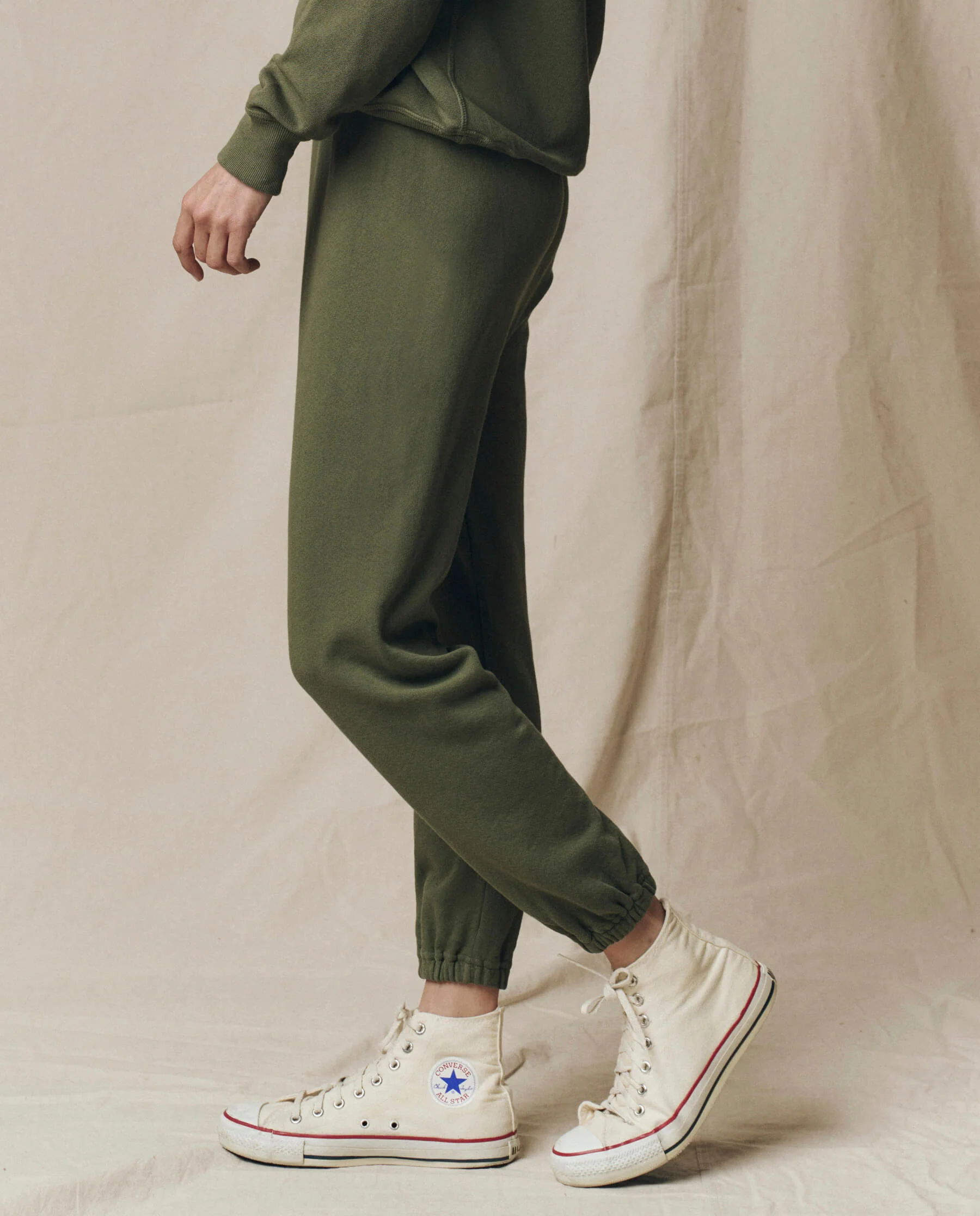 The Stadium Sweatpant. Solid -- Heritage Army