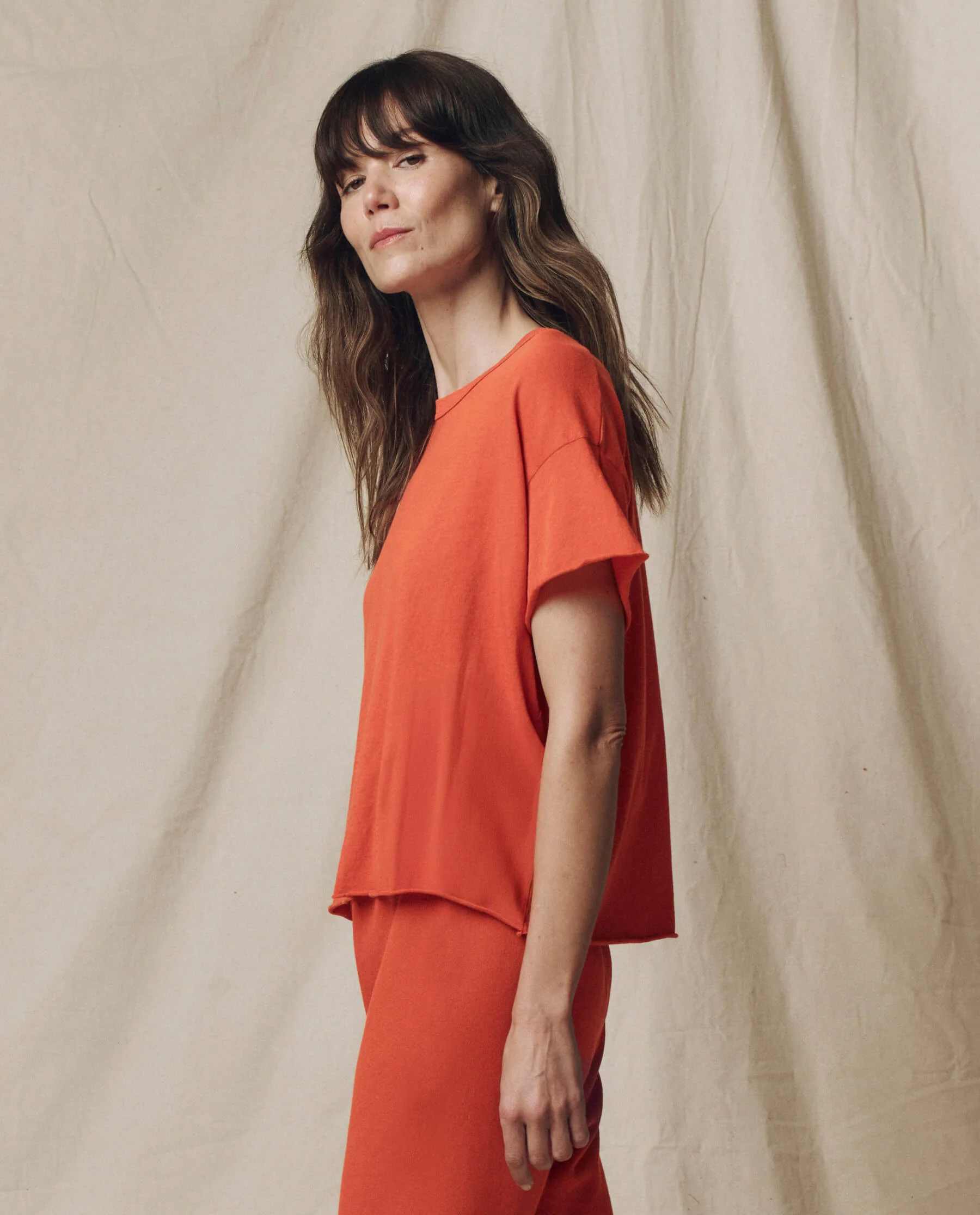 The Crop Tee. Solid -- Desert Clay