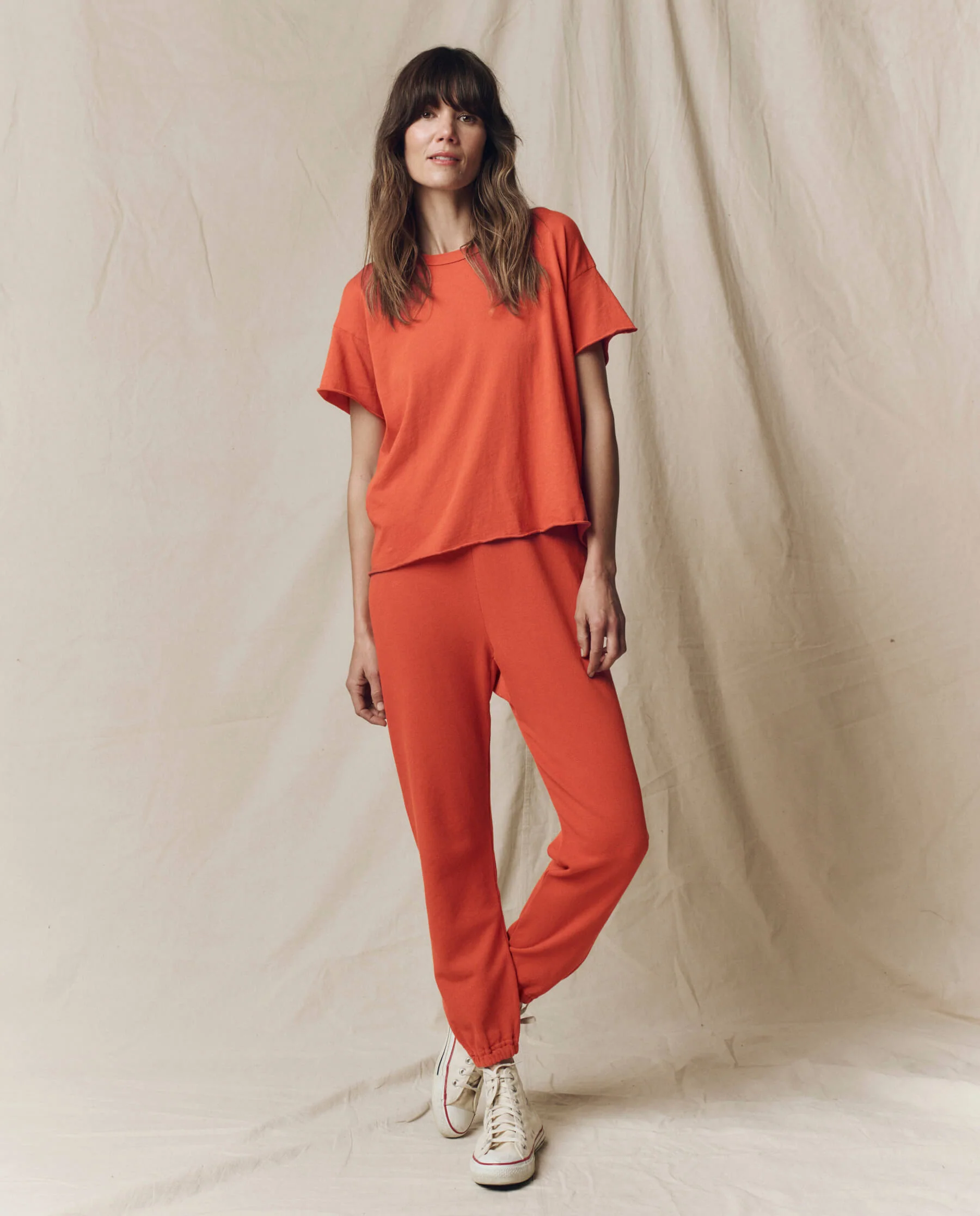The Crop Tee. Solid -- Desert Clay