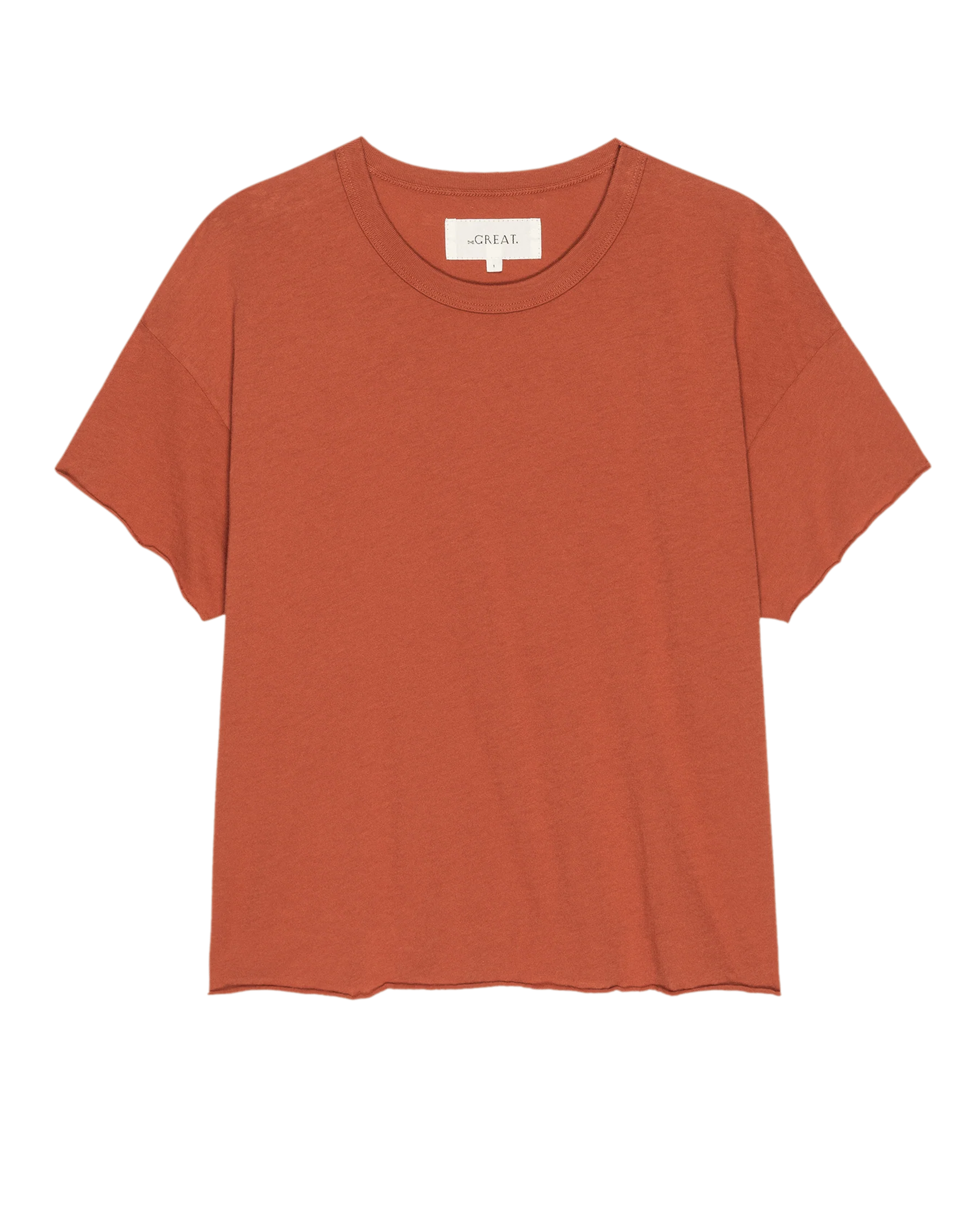 The Crop Tee. Solid -- Desert Clay