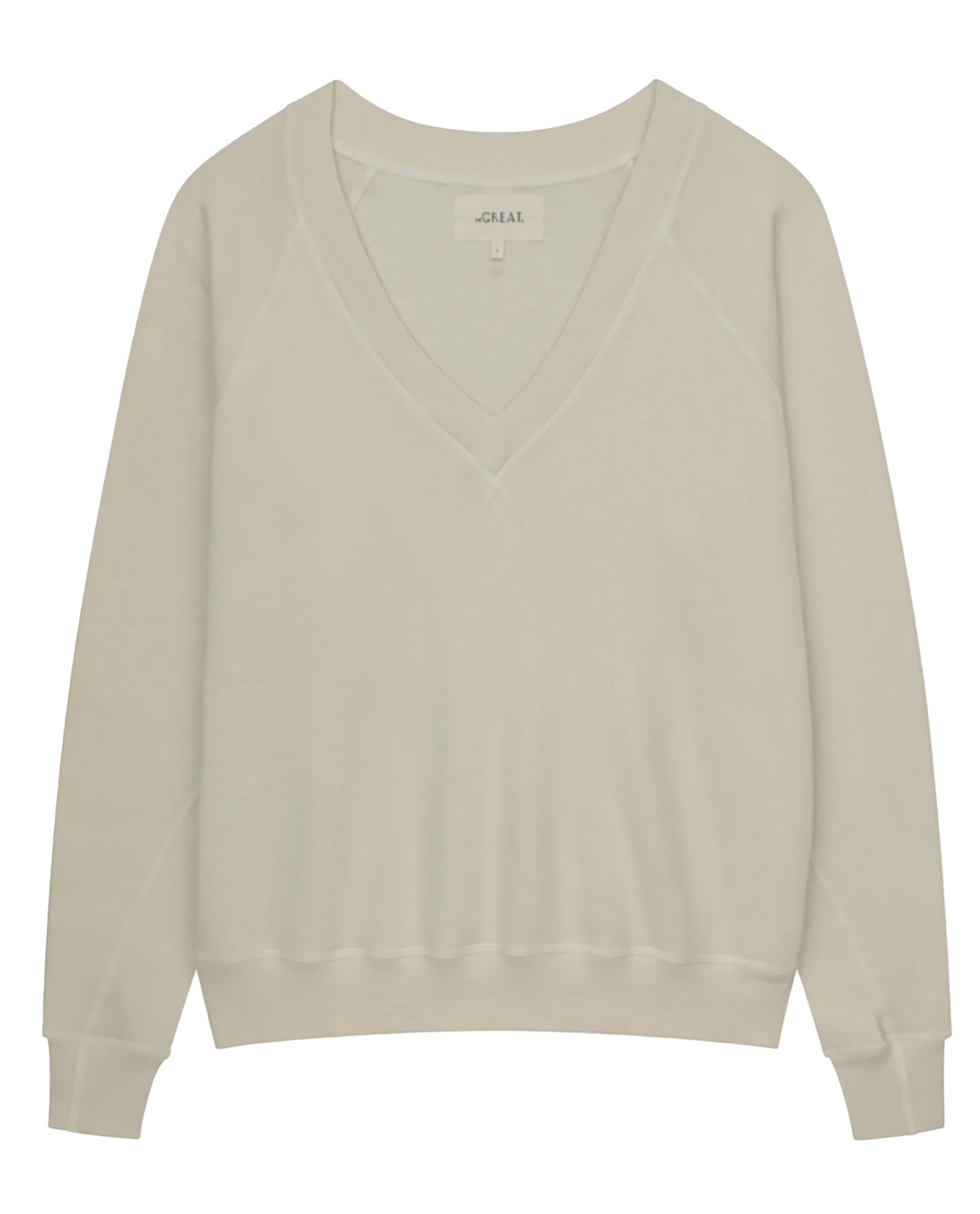 394-the-v-neck-sweatshirt.-washed-white-6.webp The V-Neck Sweatshirt. -- Washed White