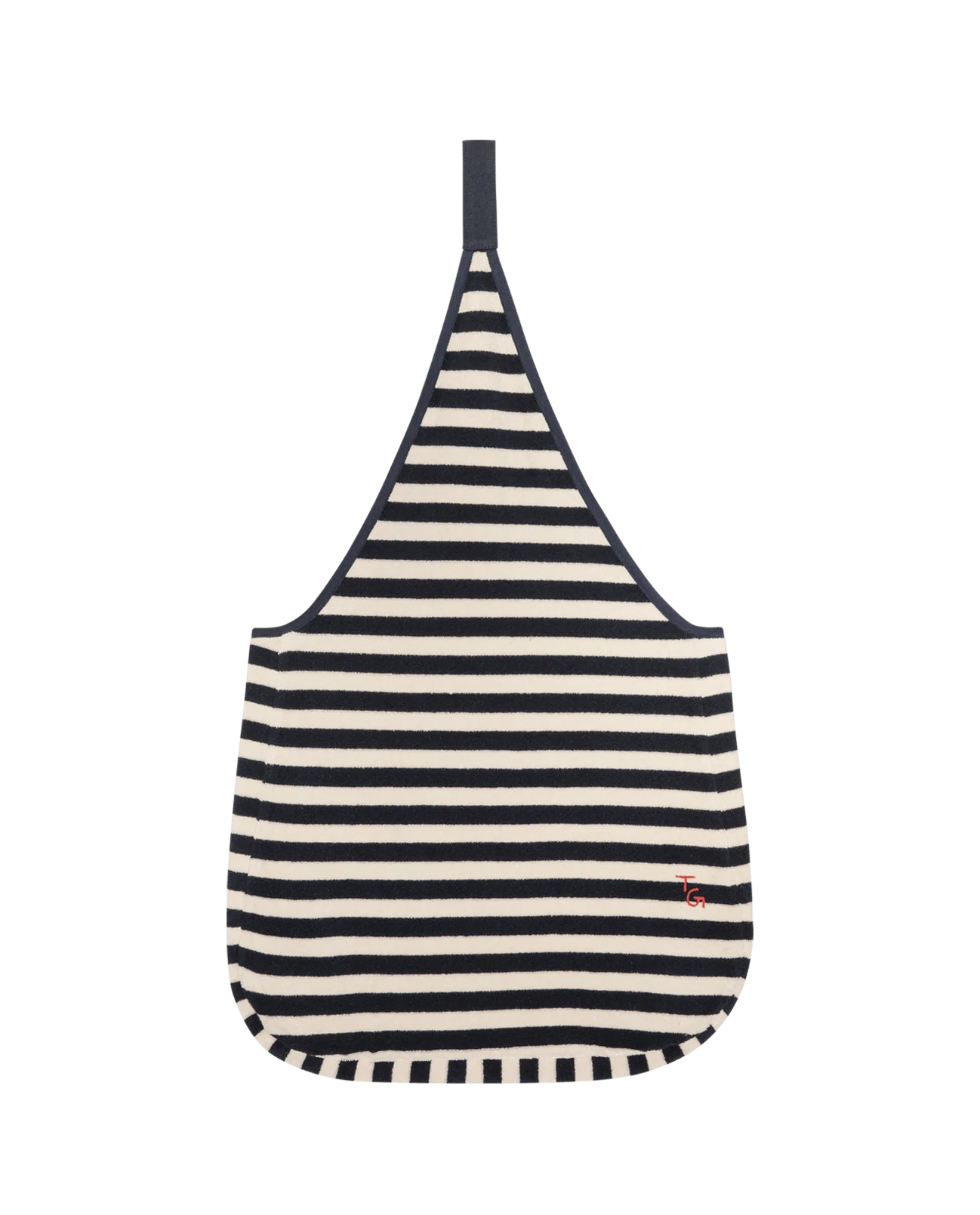The Micro Terry Tote. -- Navy Shoreside Stripe