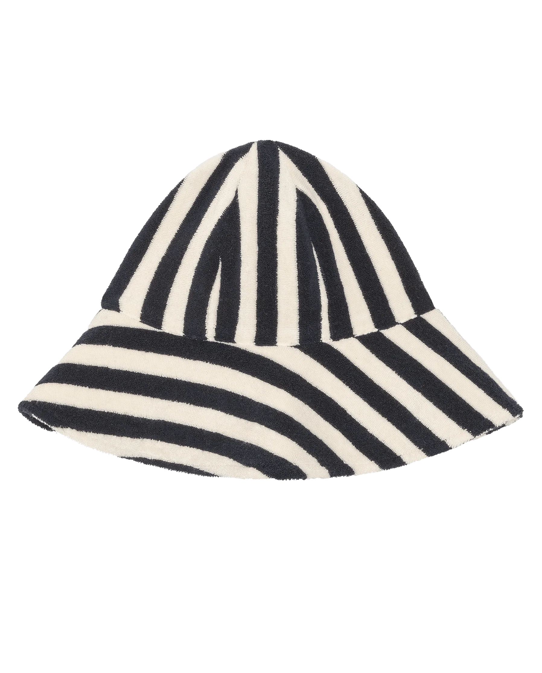 The Bucket Hat. -- Navy Shoreside Stripe