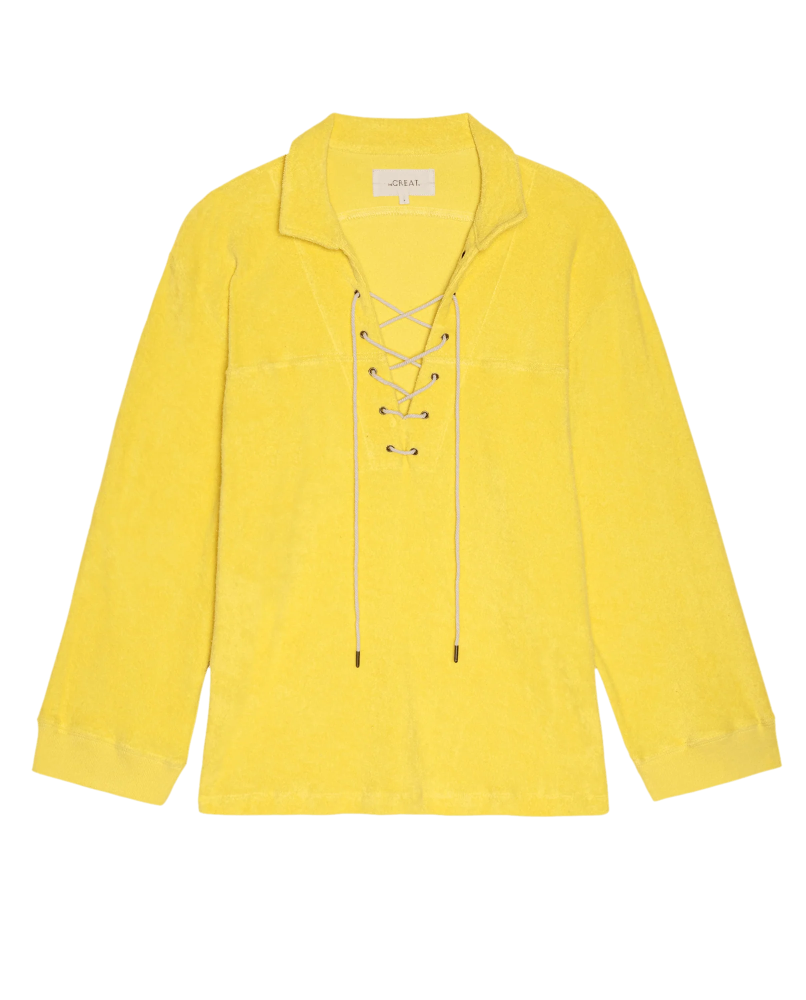 The Micro Terry Lace Up Tunic. -- Margarita