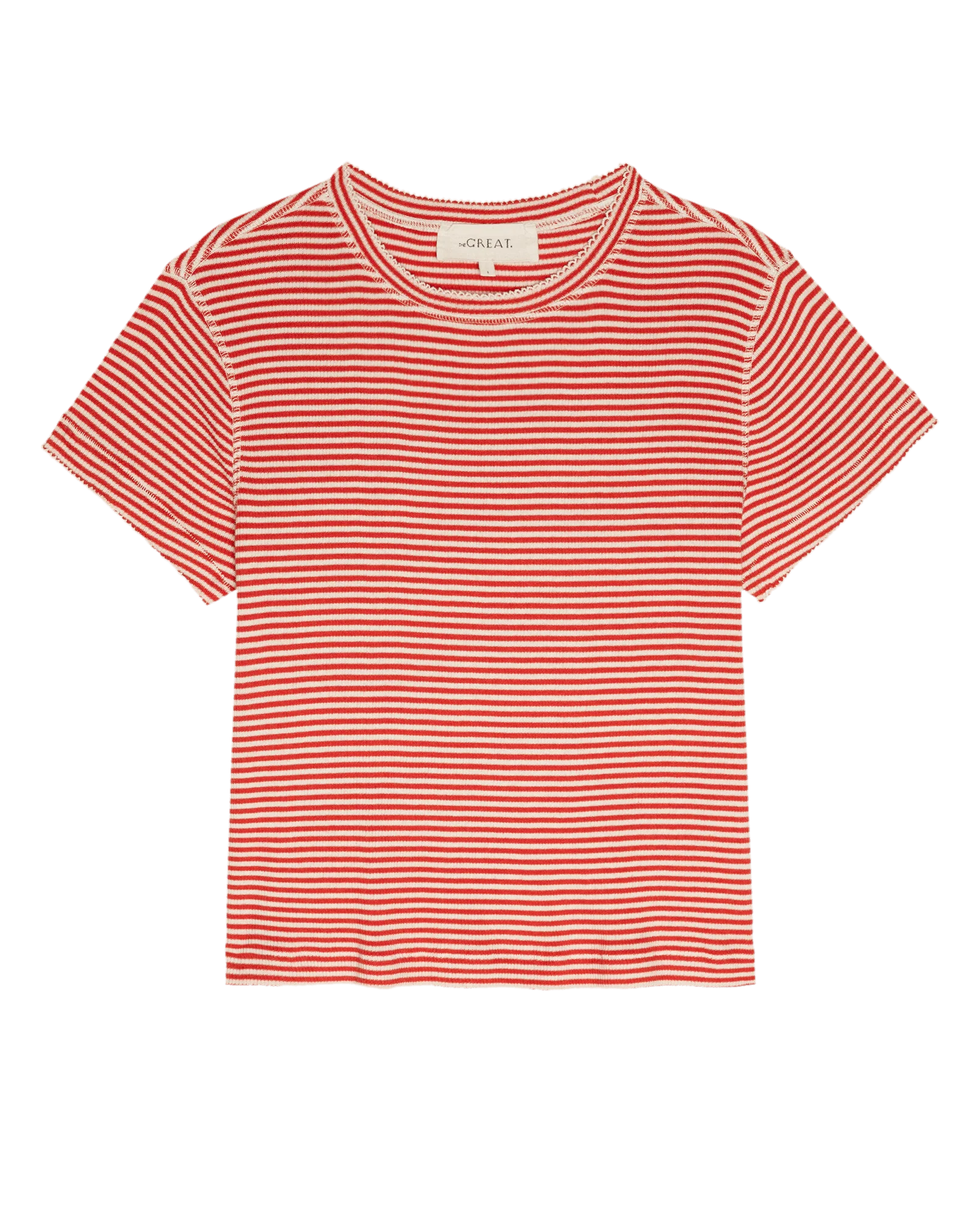 The Little Tee. -- Pimento Stripe